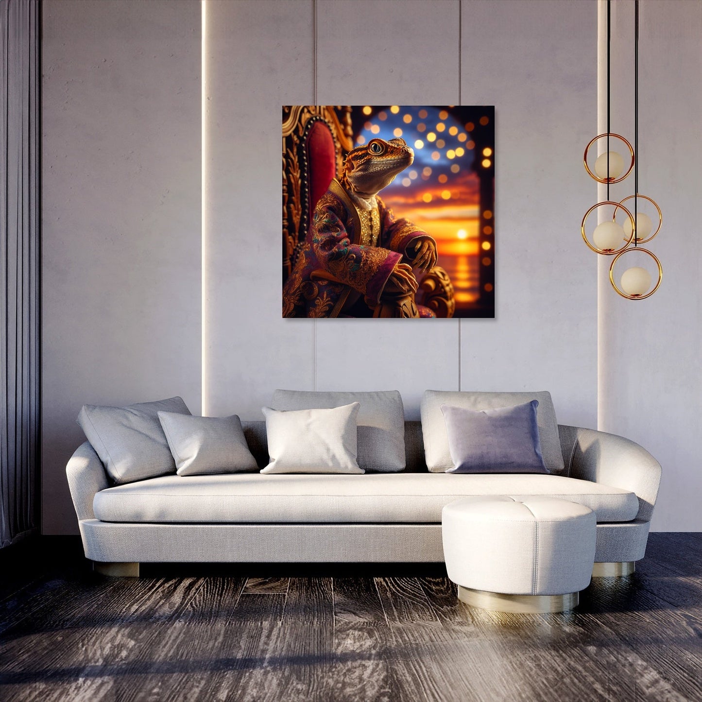 Regal Reptile Royalty Canvas