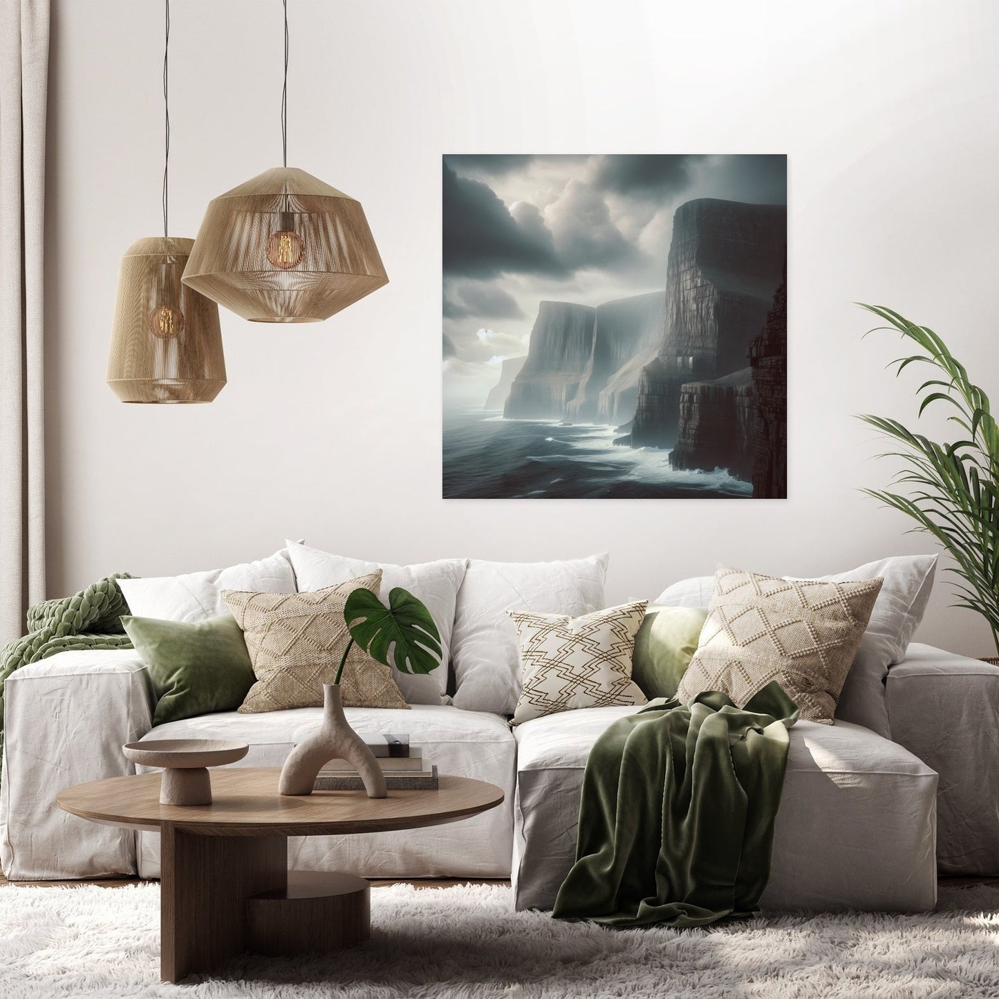 Coastal Cliffs Canvas