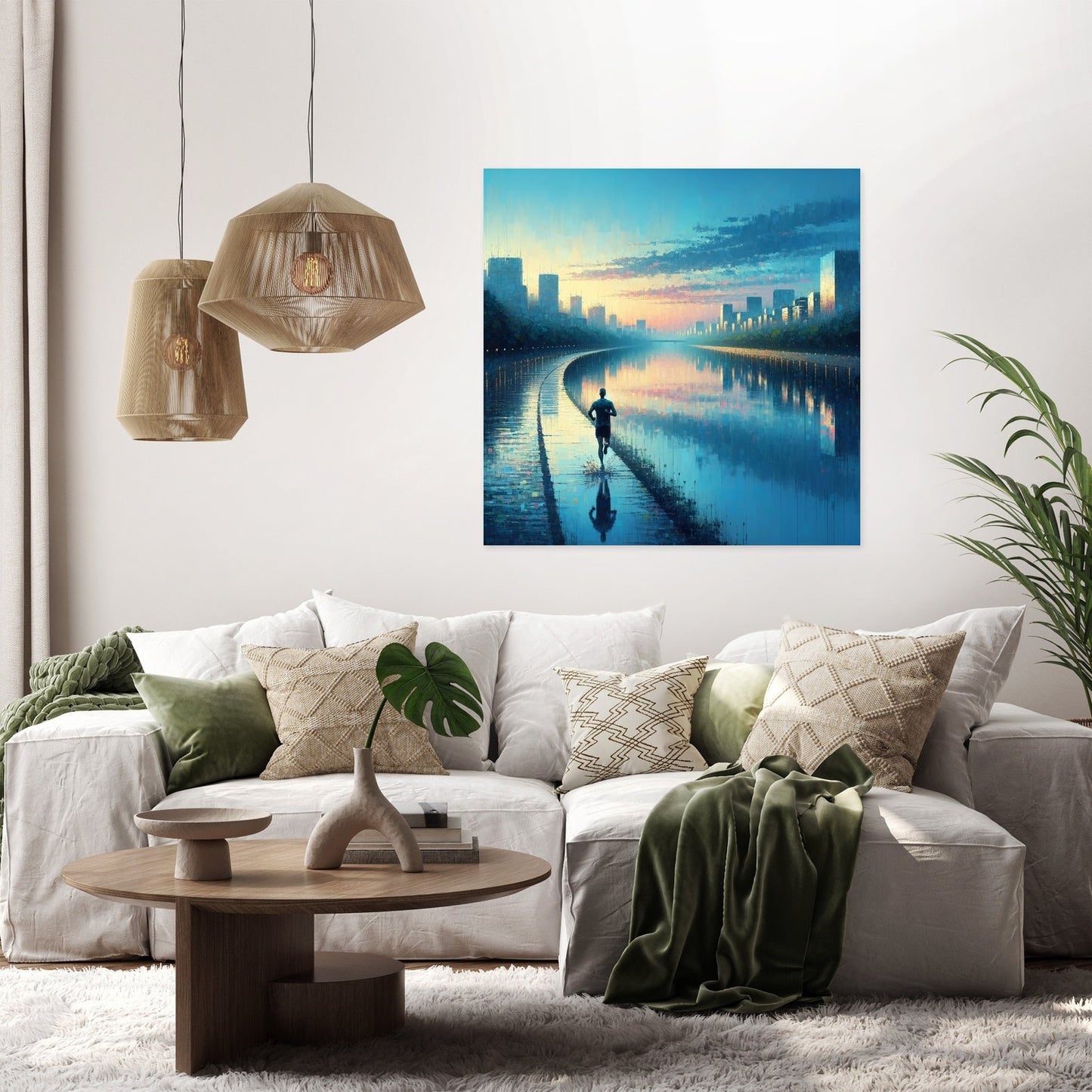 Summer Dawn Jog Serenity Canvas