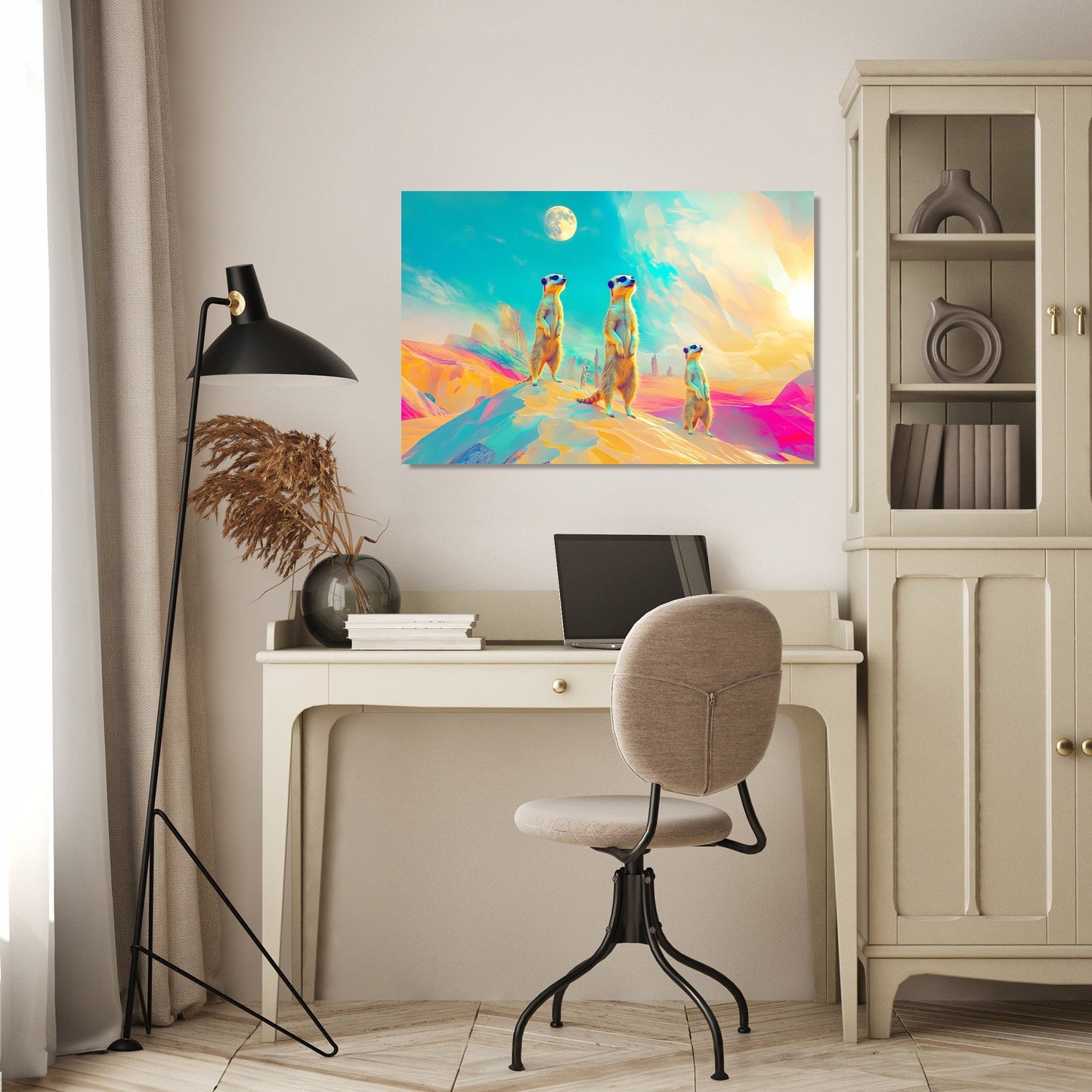Surreal Meerkats Canvas