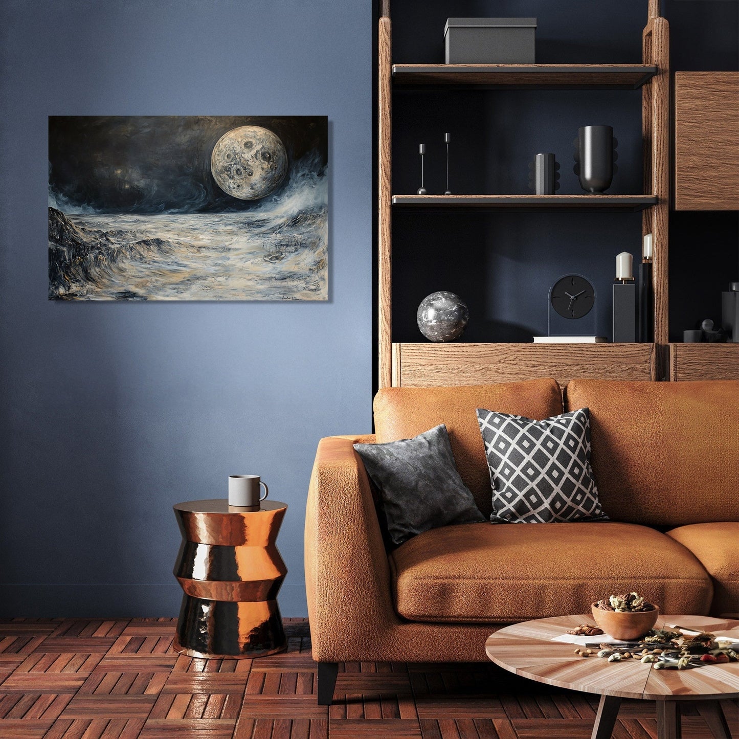 Enigmatic Earthrise Canvas
