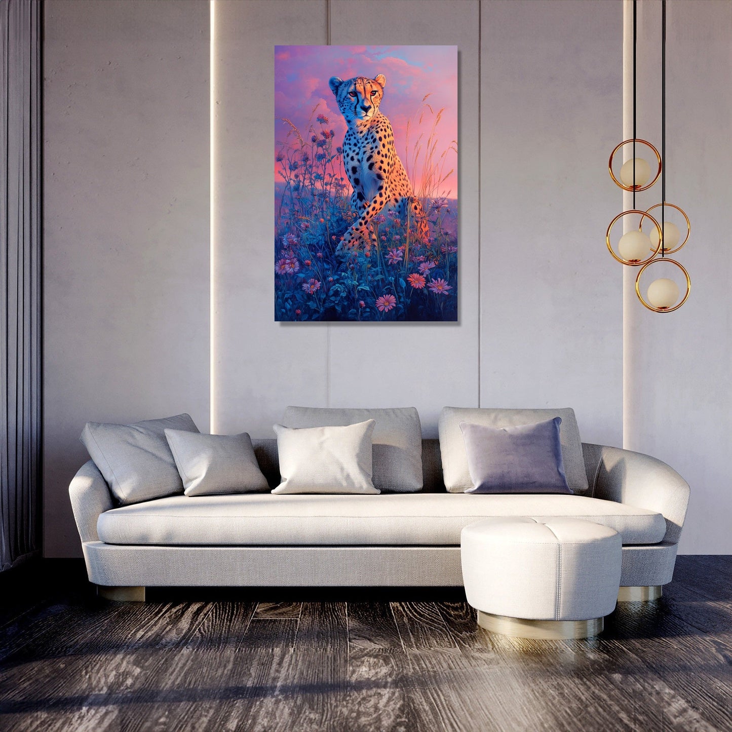 Cheetah Velocity Canvas