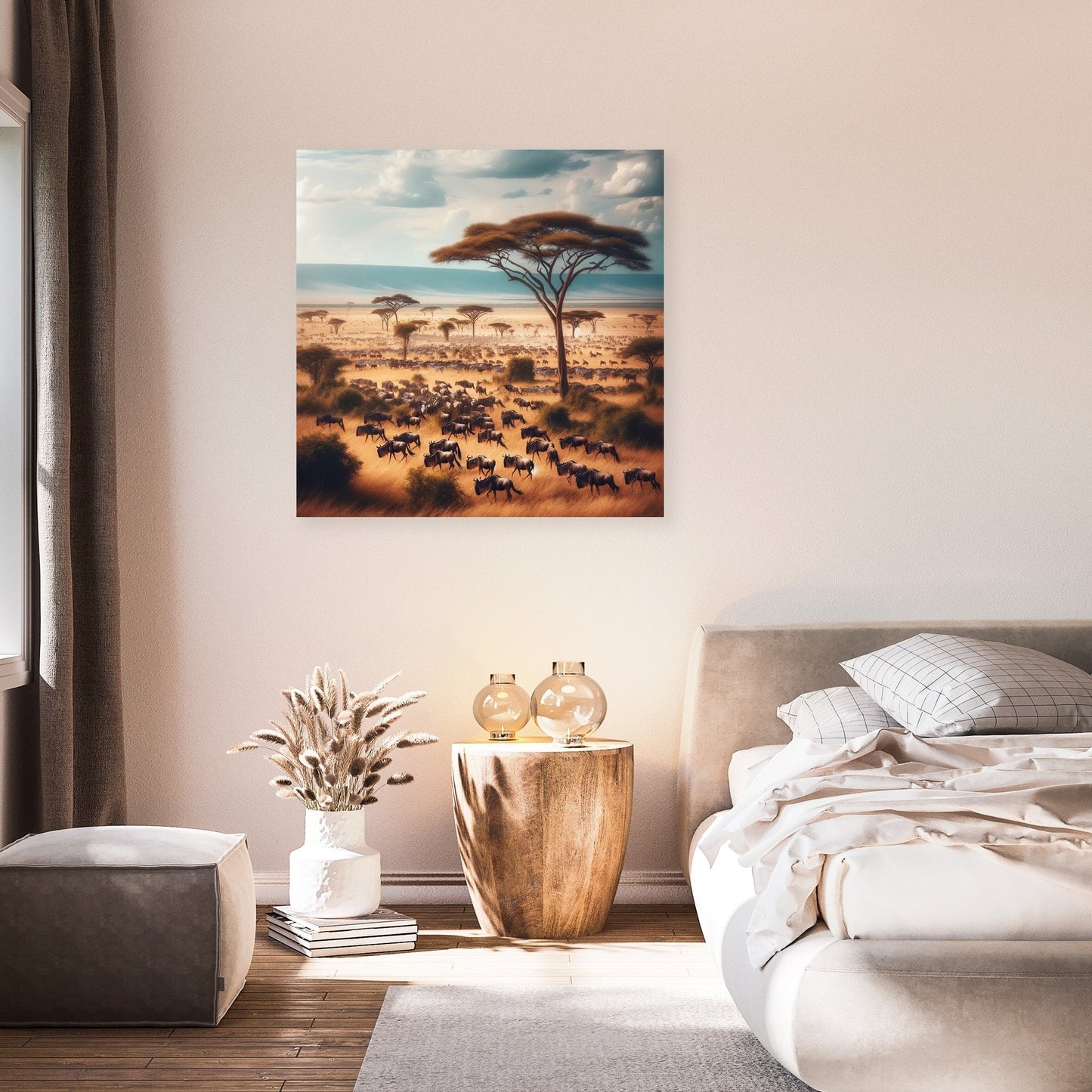 Serengeti Migration Canvas