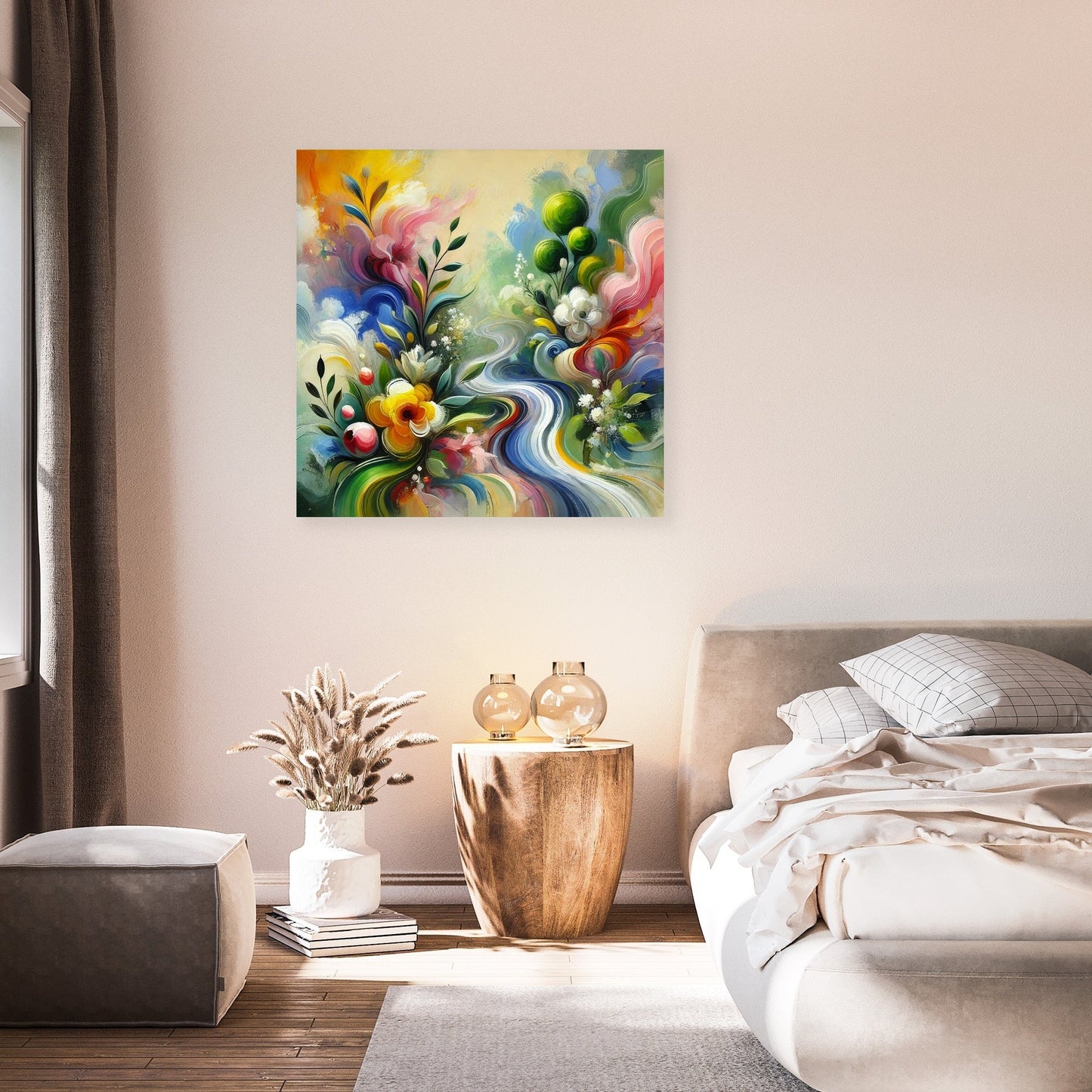 Abstract Spring Renewal Canvas