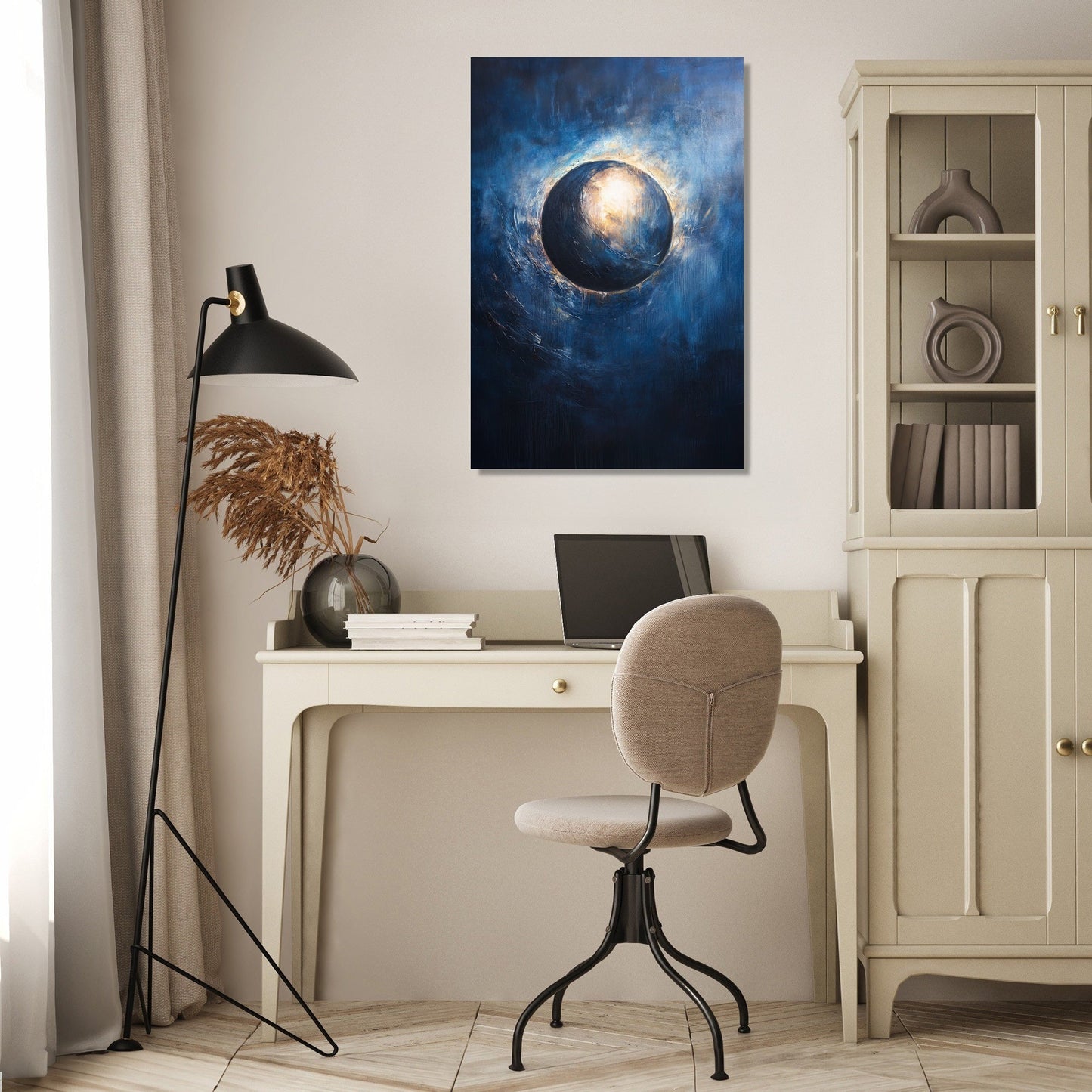 Celestial Whisper Eclipse Canvas