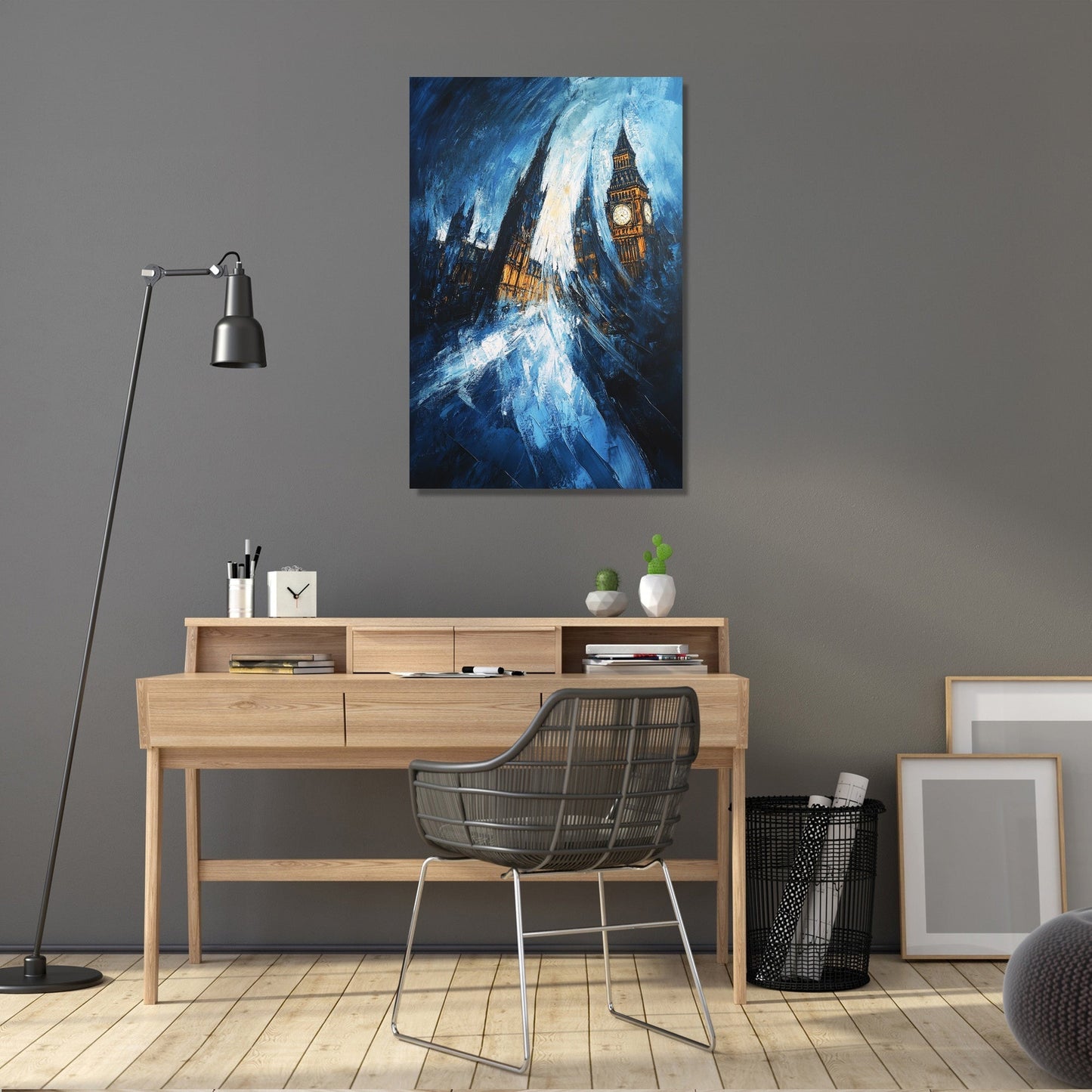 Nostalgic Parliament Blue Canvas