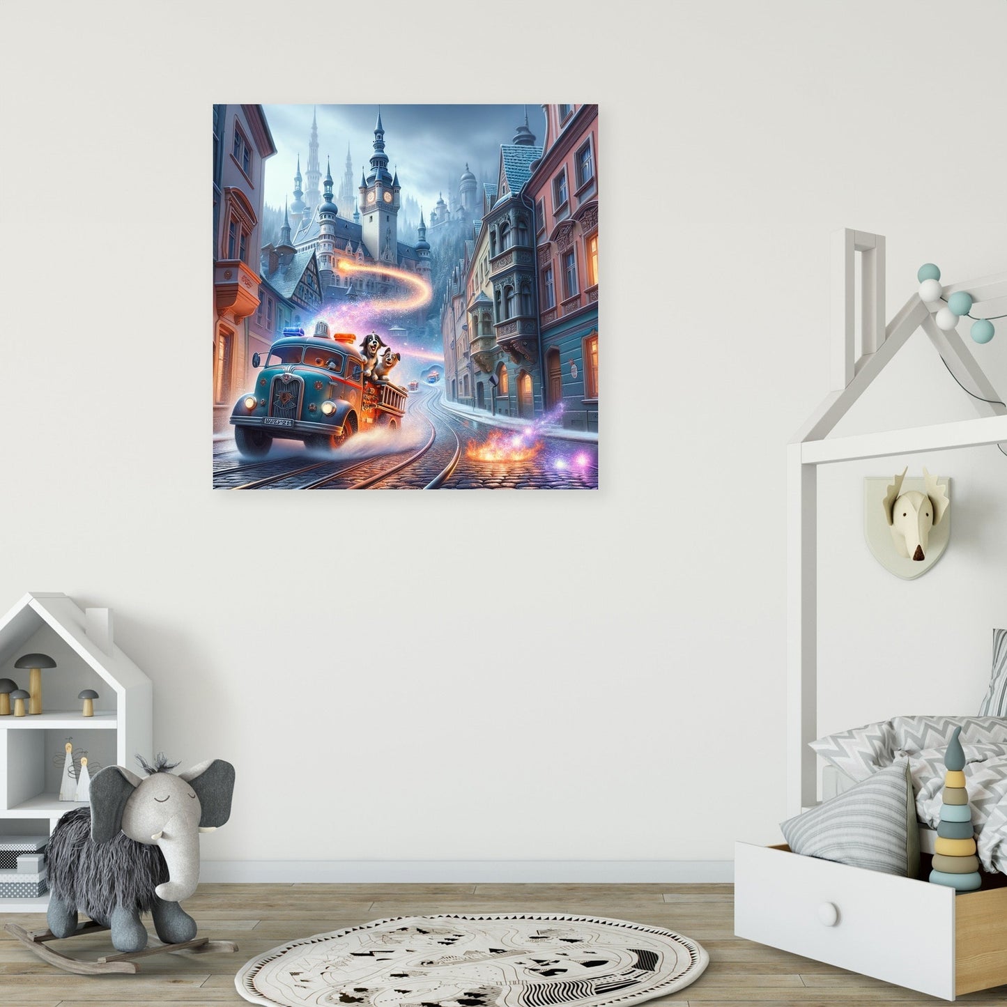 Enchanted Blaze Chase Canvas