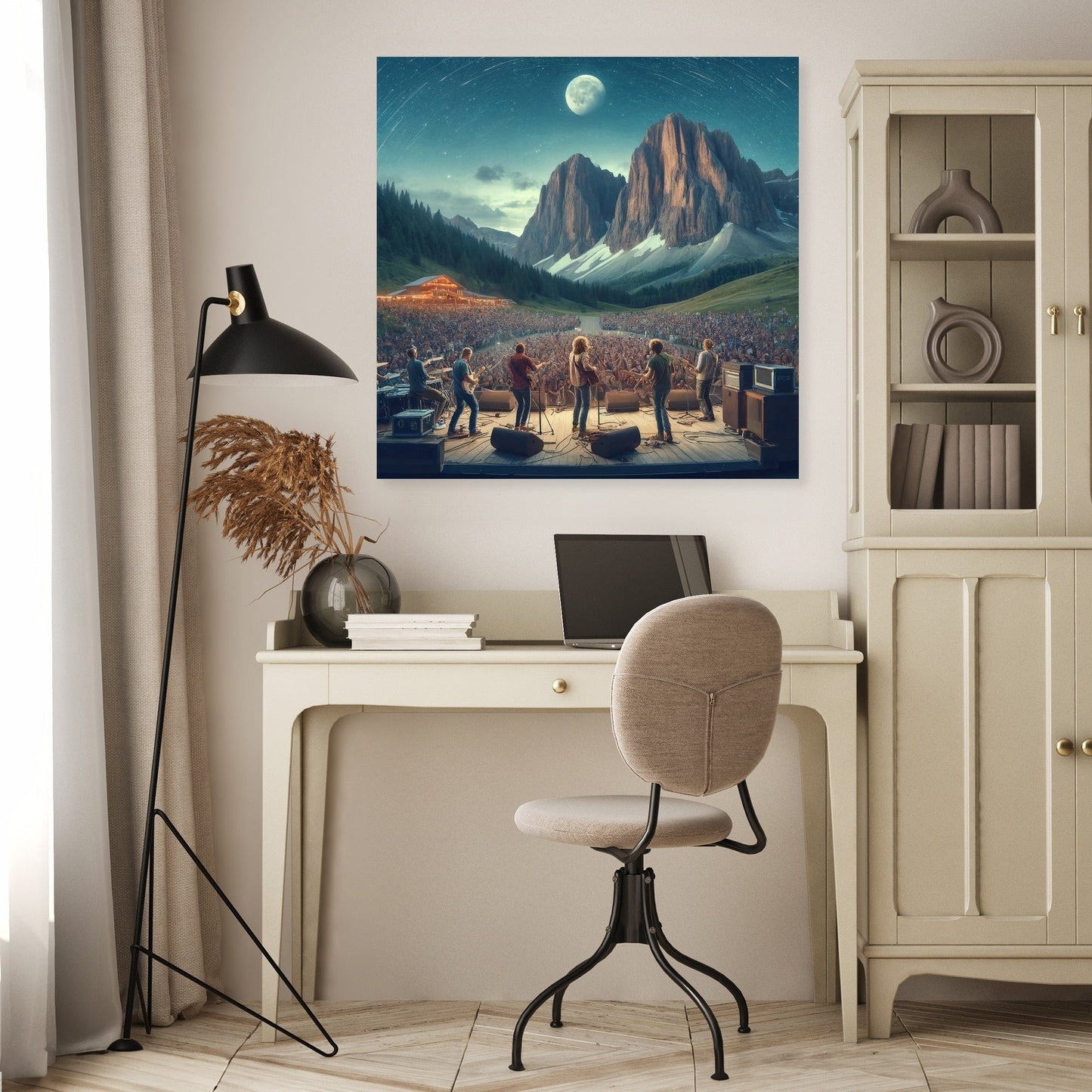 Mountain Rock Concert Canvas