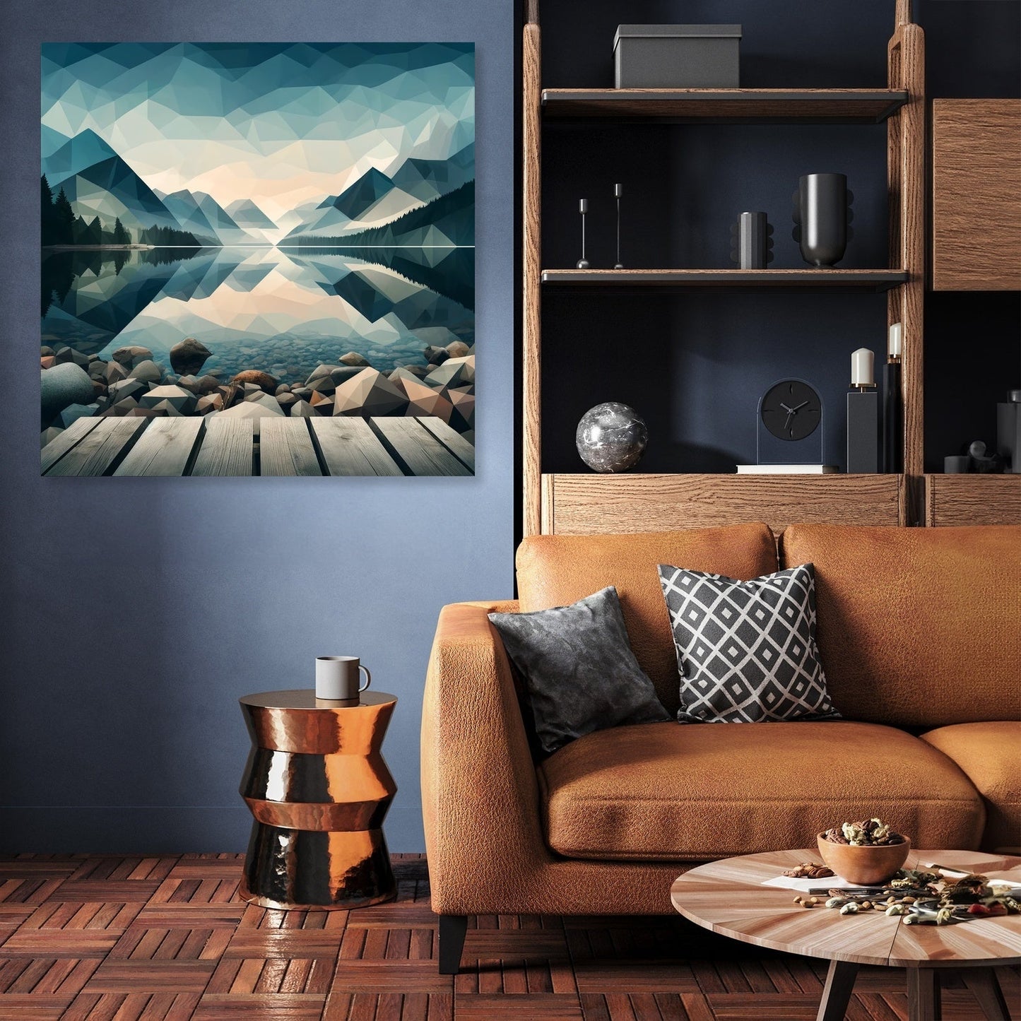 Tranquil Geometry Canvas