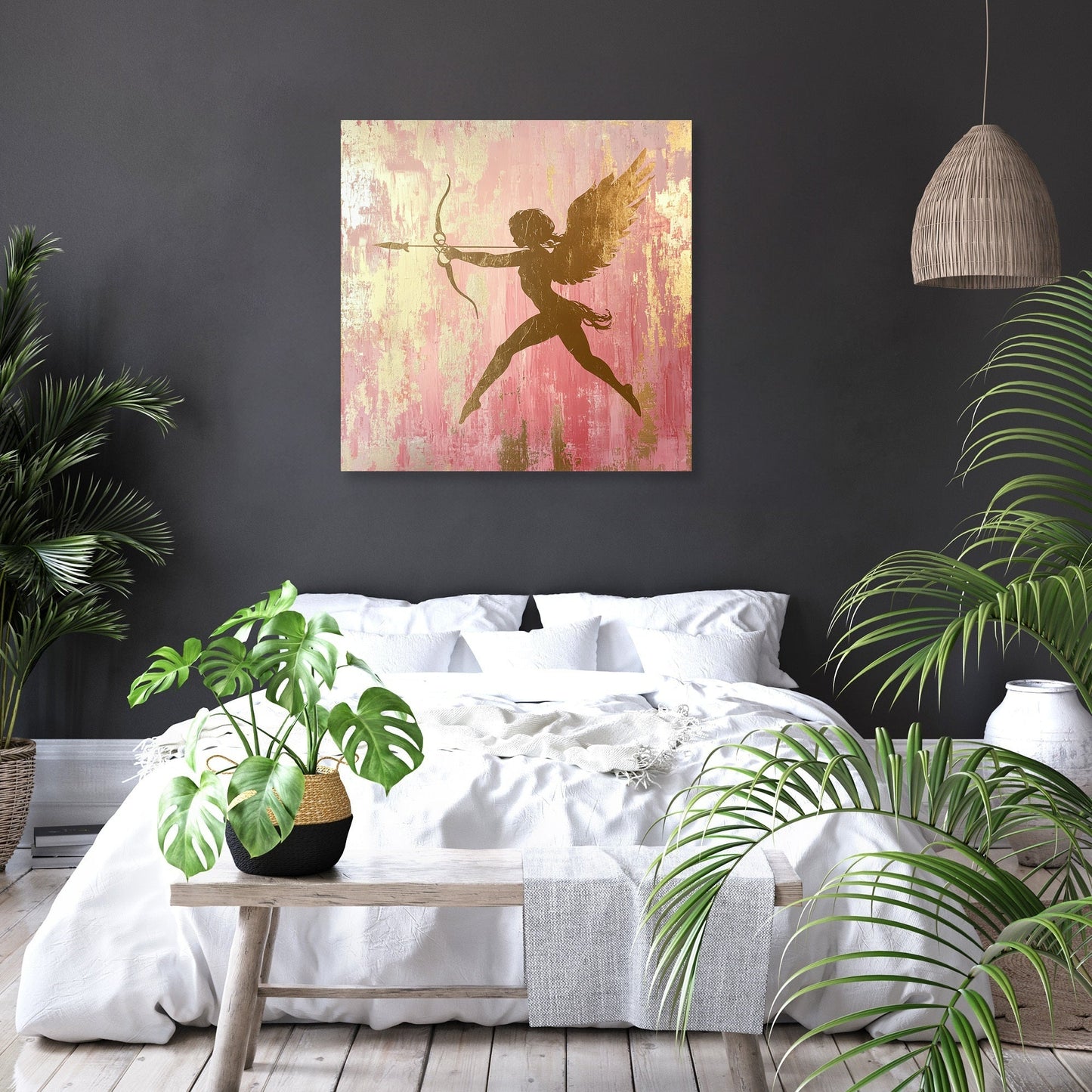 Cupid's Silhouette Canvas