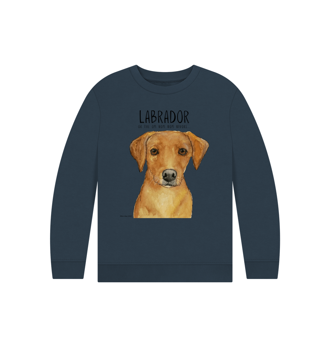 Crumb Catcher in Chief – The Fox Red Labrador Kids' Sweatshirt