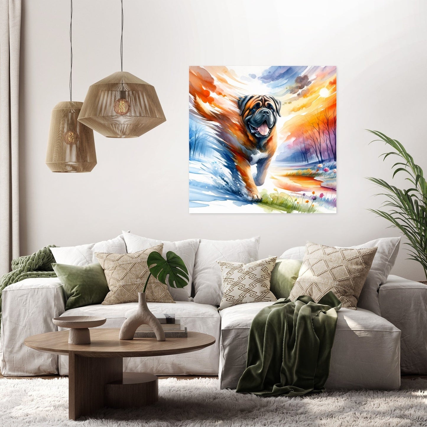 Seasons' Journey Bullmastiff Canvas