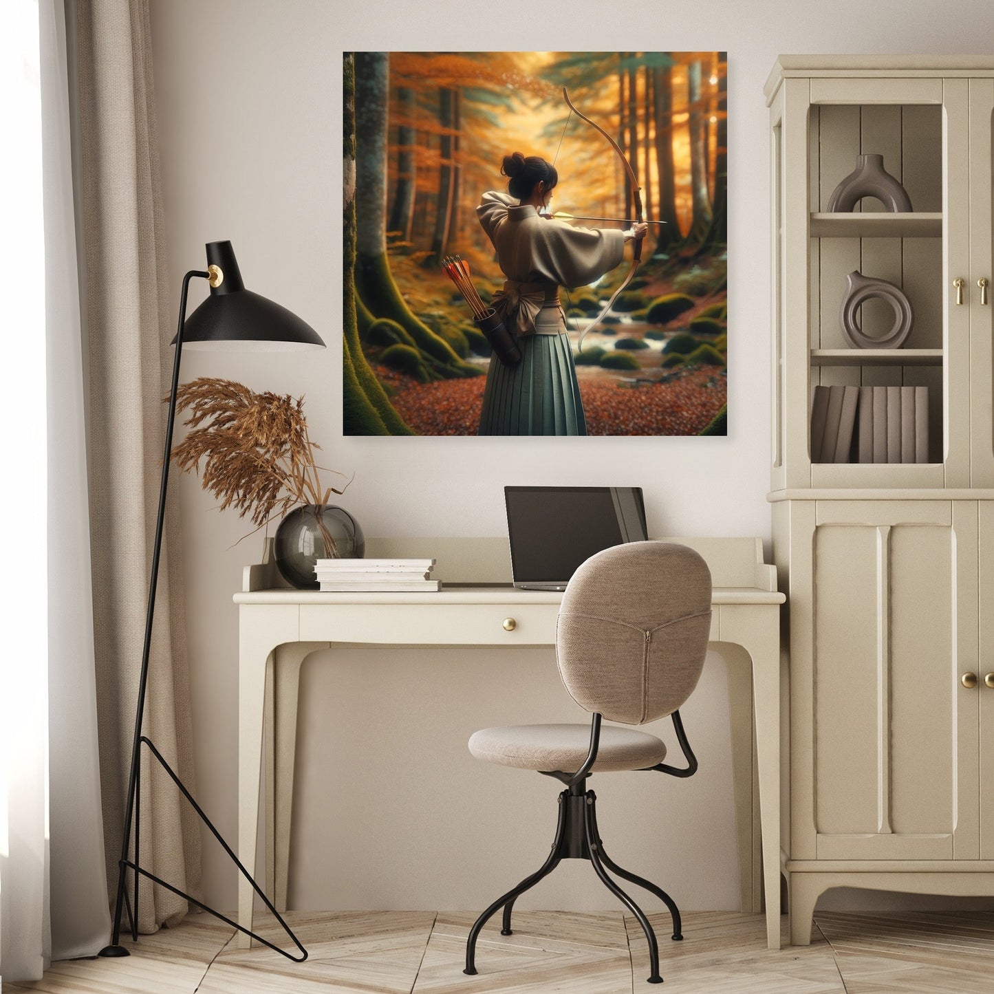 Kyudo Autumn Focus Canvas