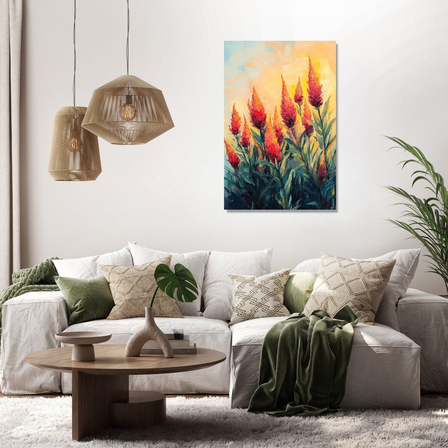 Dawn over Celosia Canvas