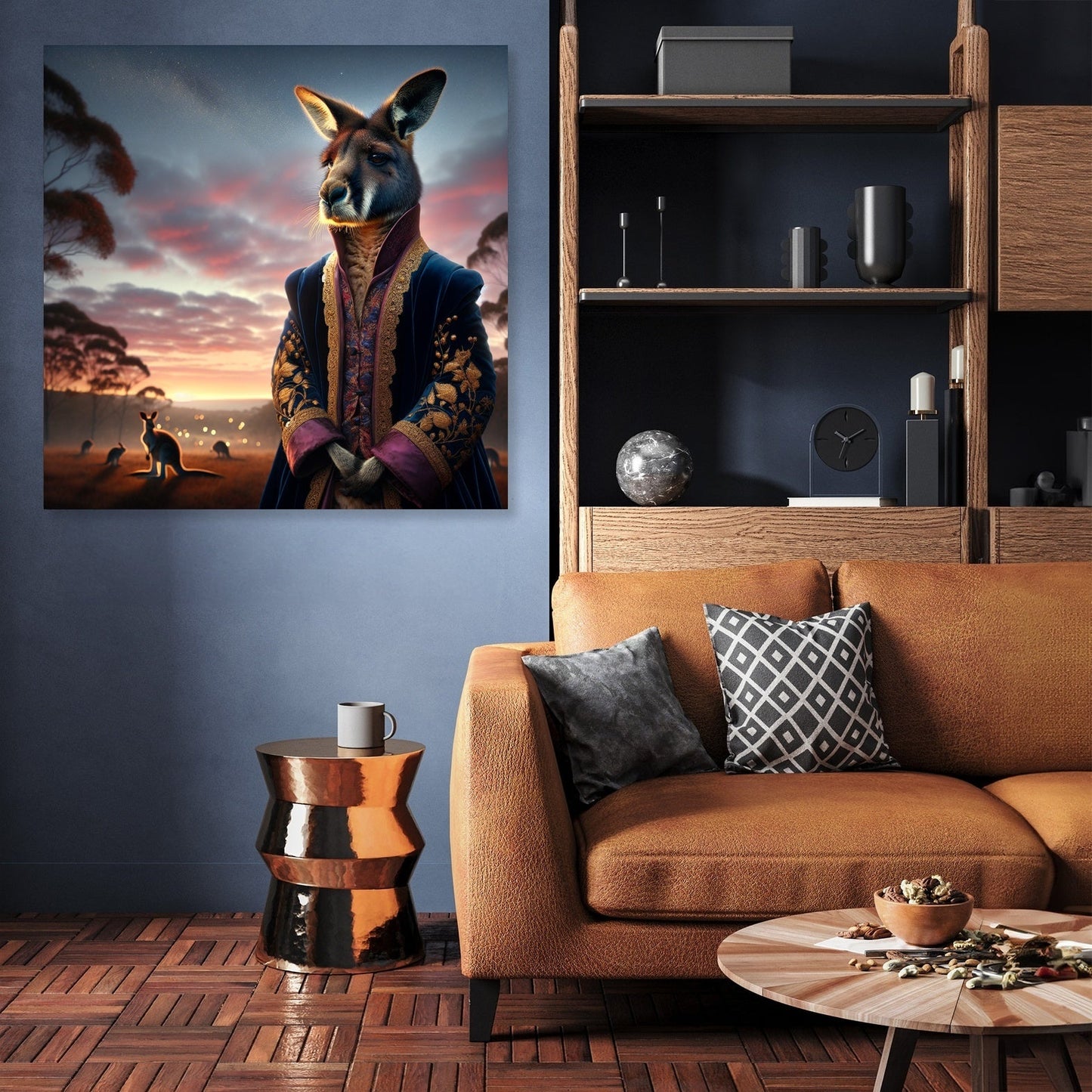 Regal Kangaroo Twilight Canvas