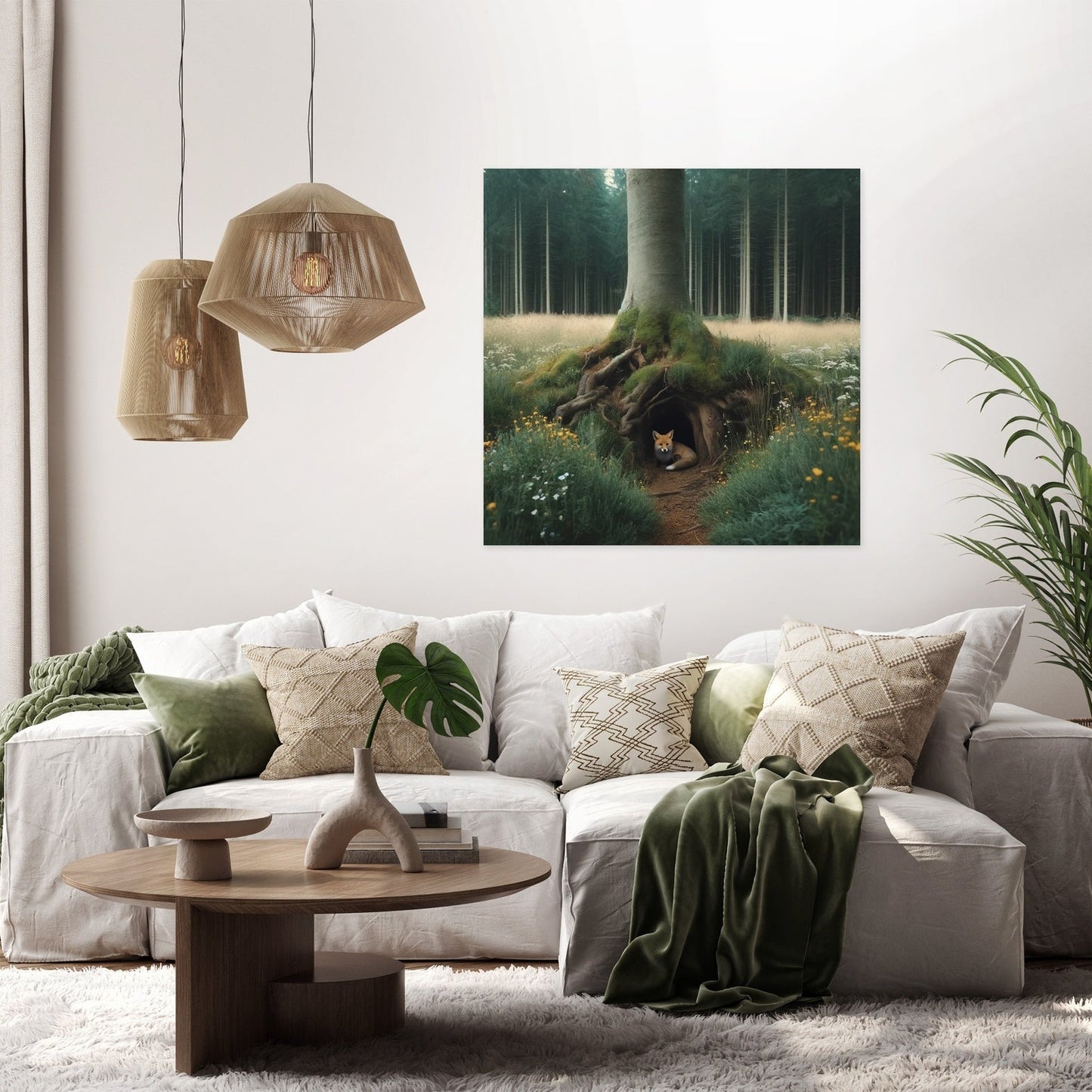 Hidden Fox Den Canvas
