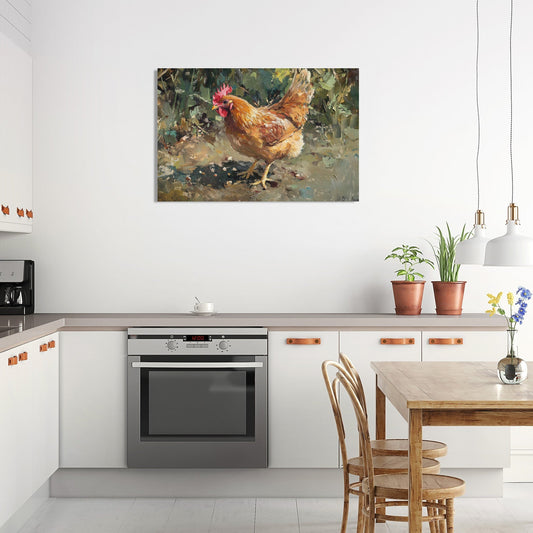Pecking Chaos Canvas