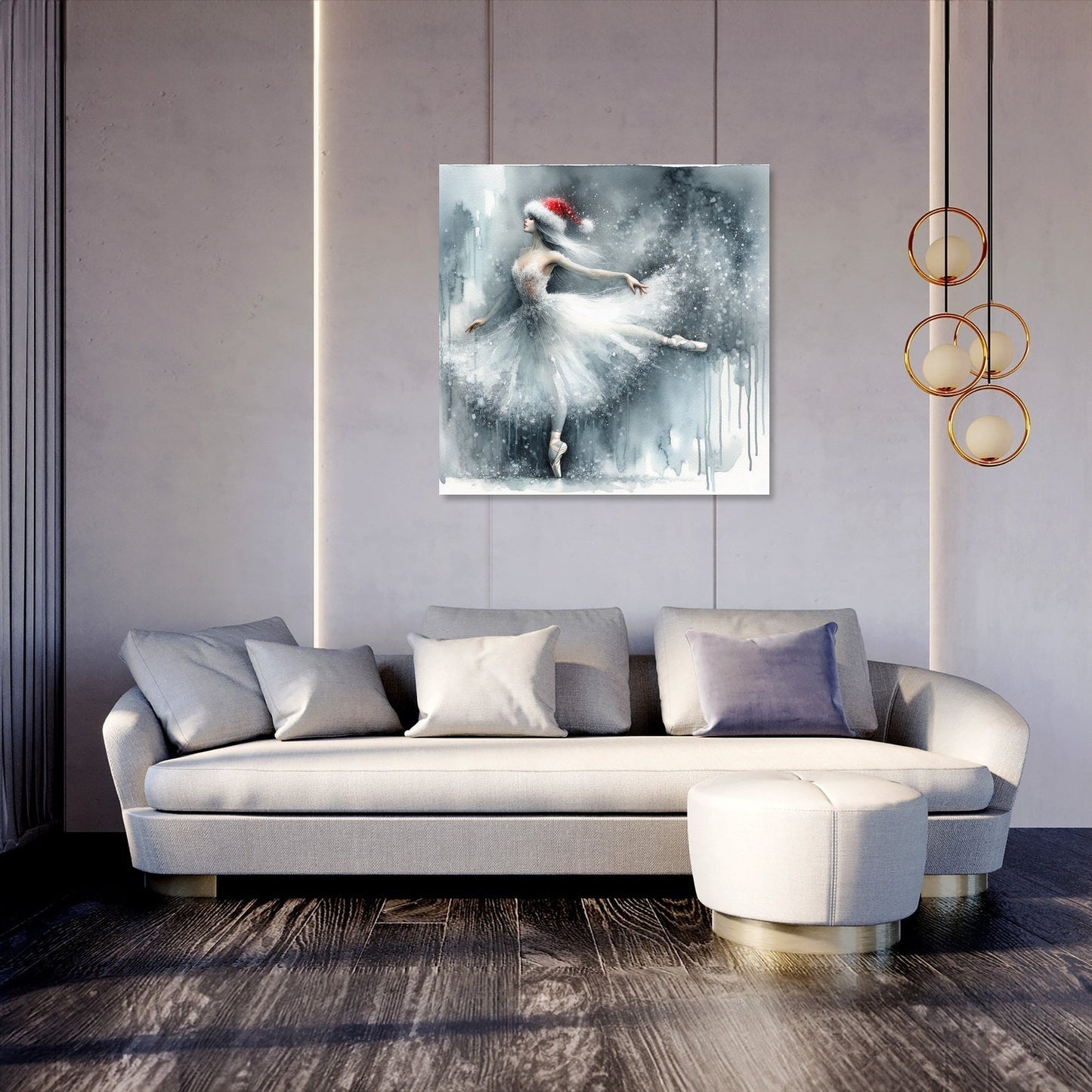Ballerina's Winter Solitude Canvas
