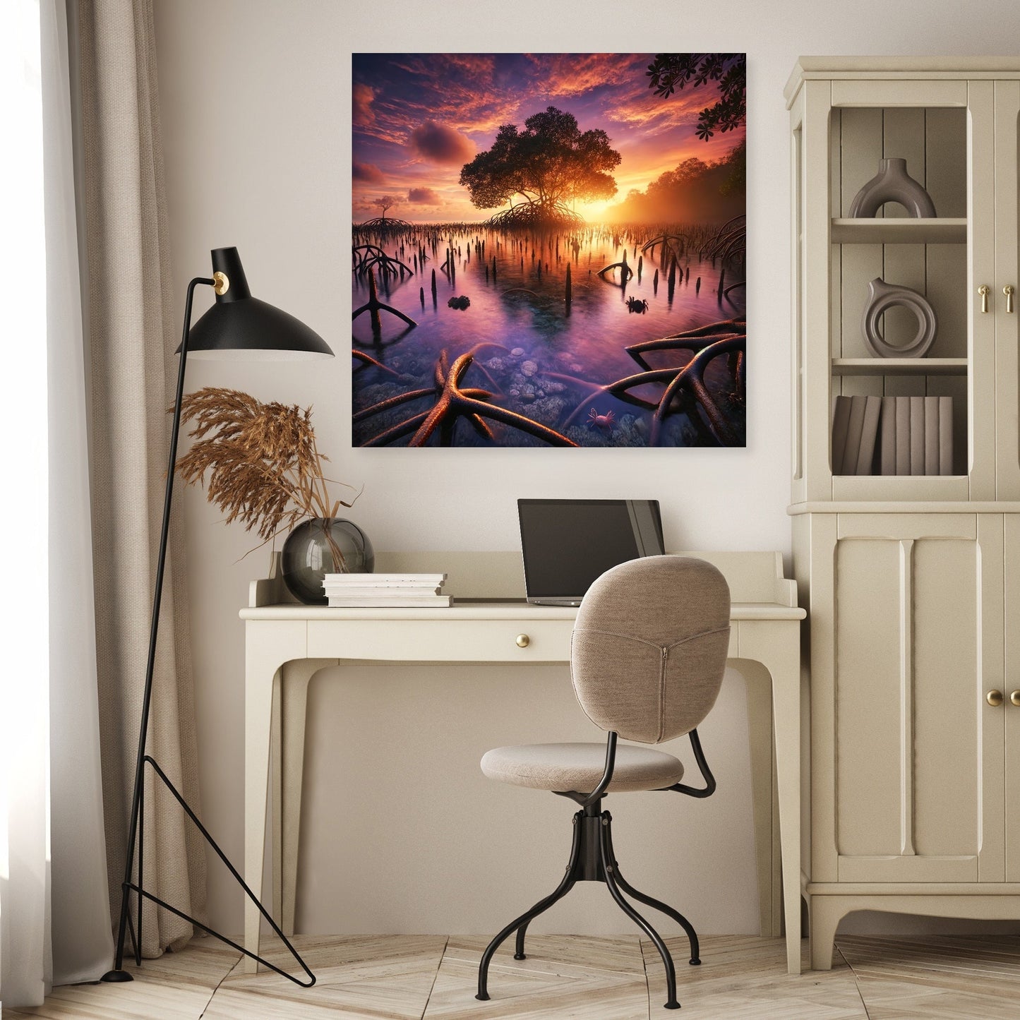 Sunset Mangrove Canvas