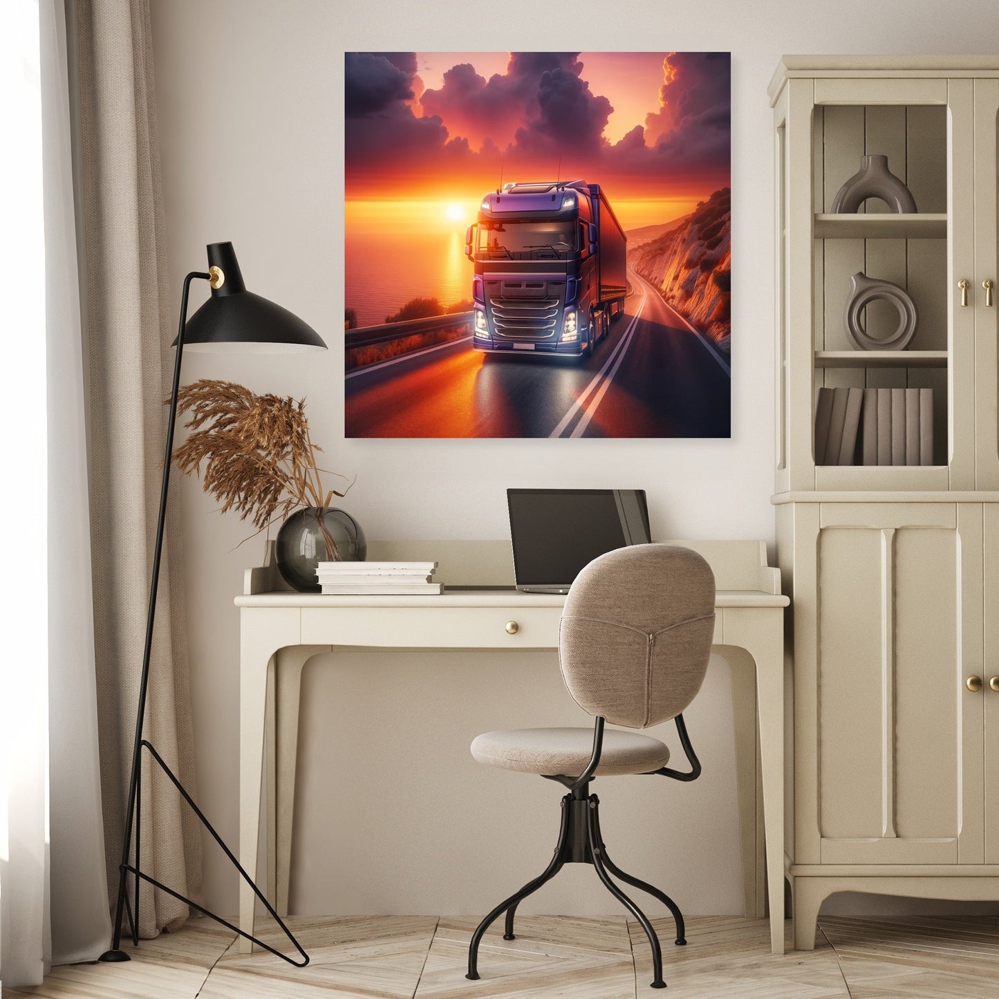 Coastal Sunset Journey Canvas
