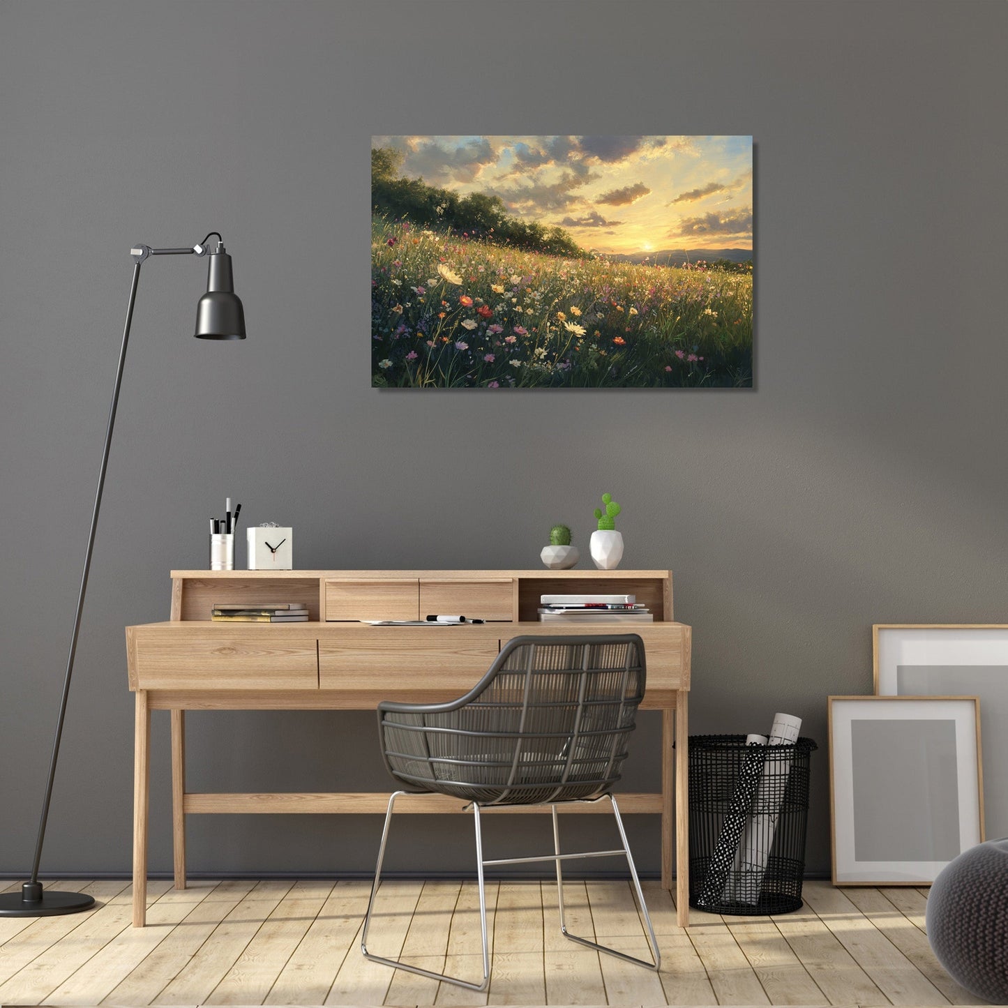 Sunset Meadow Mystique Canvas