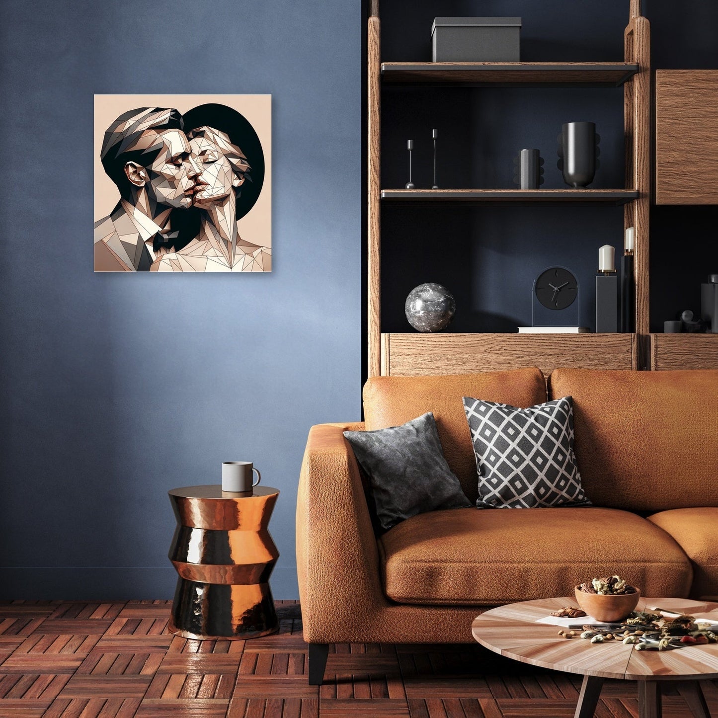 Whisper of Geometric Love Canvas