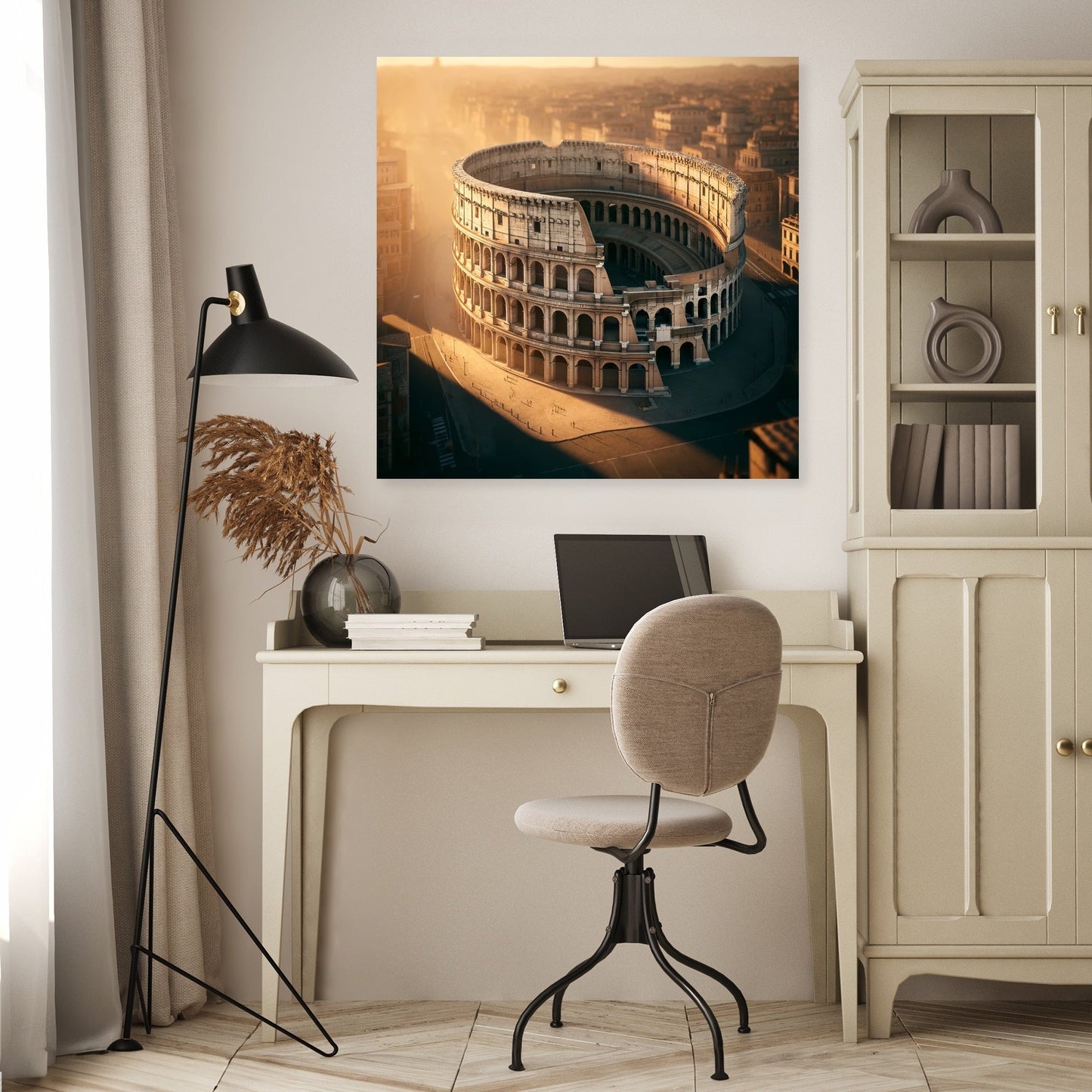 Golden Colosseum Canvas