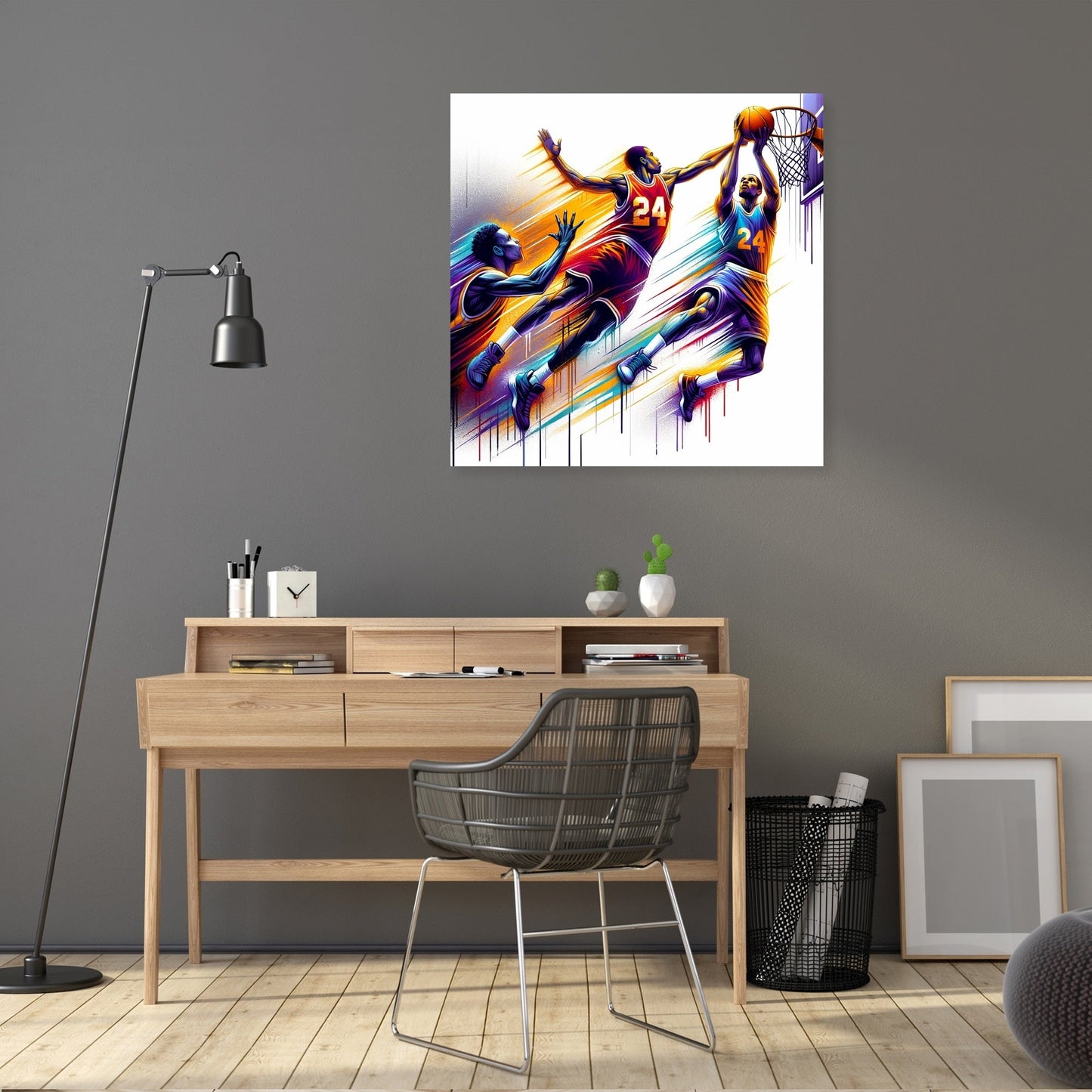 Courtside Clash Canvas