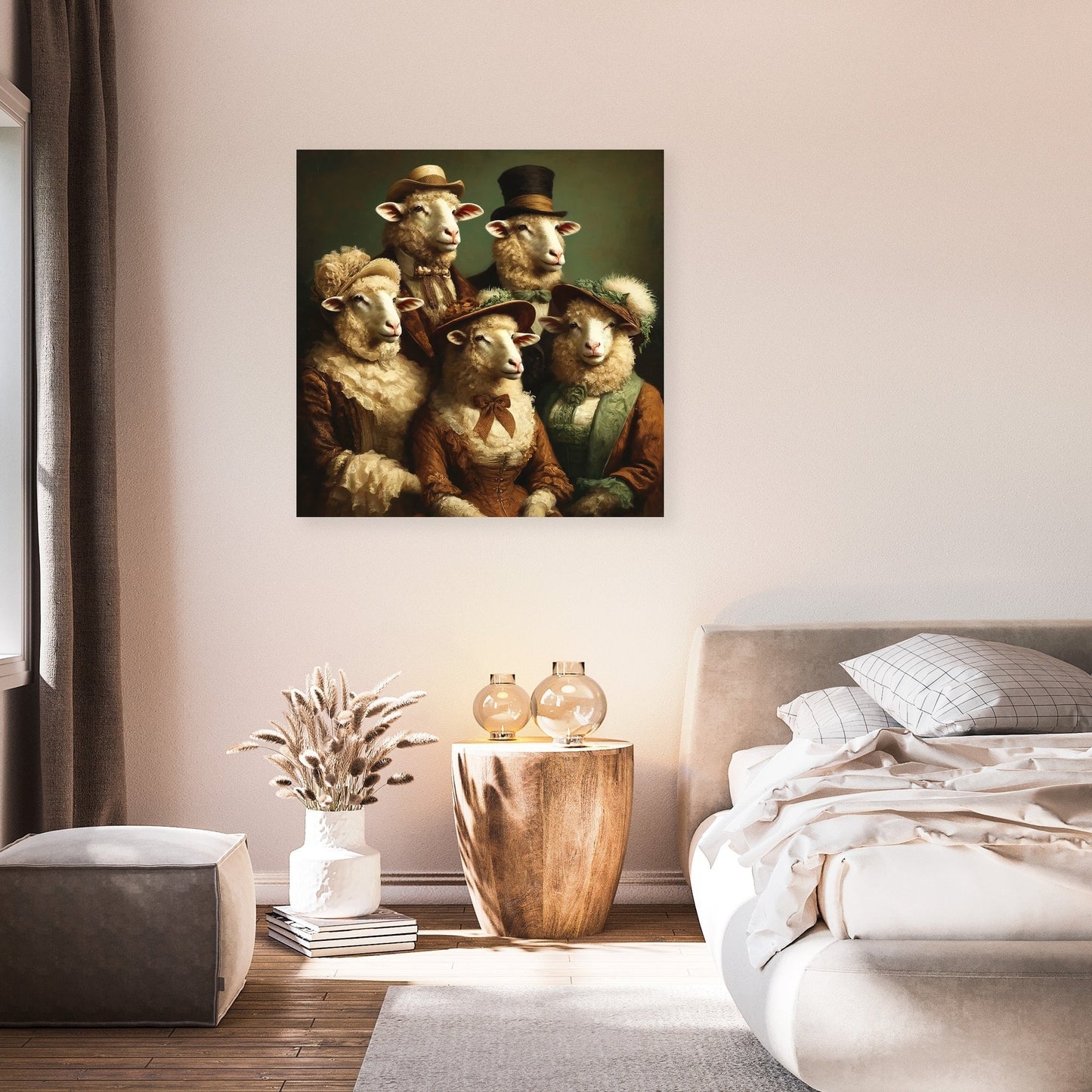 Aristocratic Flock Canvas