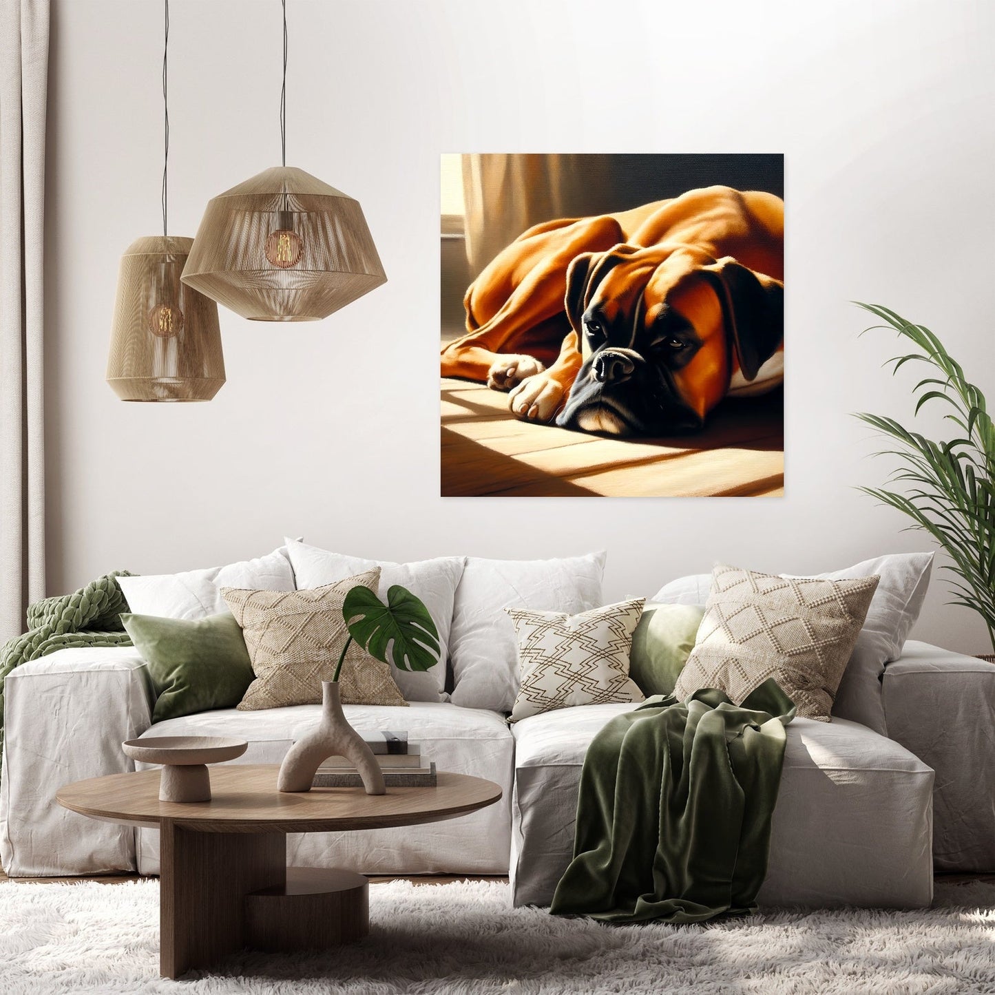Boxer's Rest Peaceful Afternoon Canvas