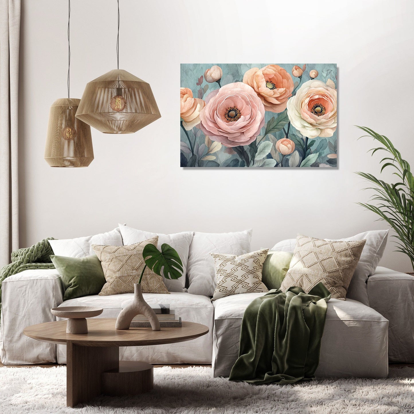 Ranunculus Bloom Canvas
