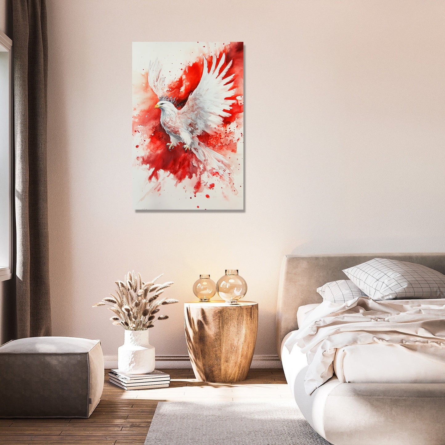 Ethereal Eagle Flag Canvas