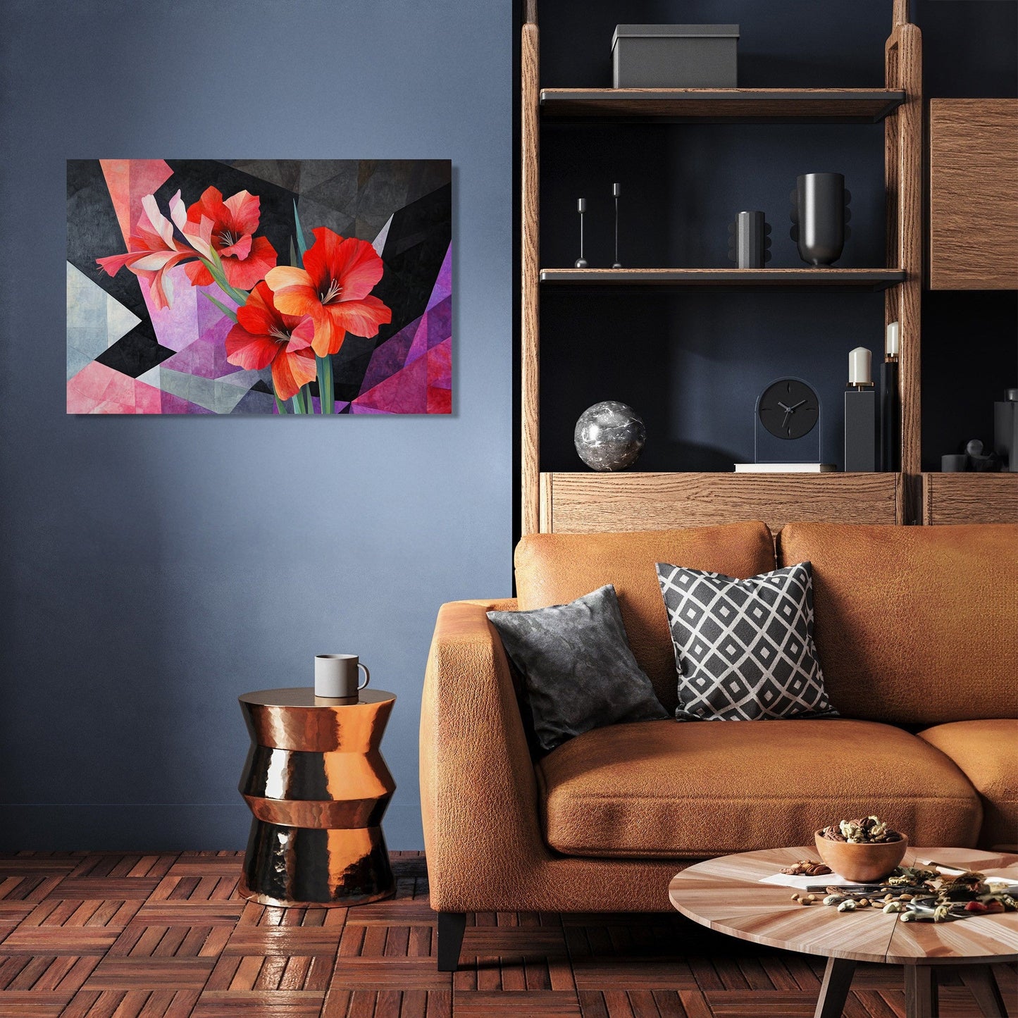 Gladiolus Geometry Canvas