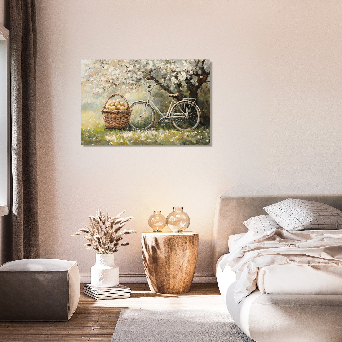 Bicycle and Blossom Canvas