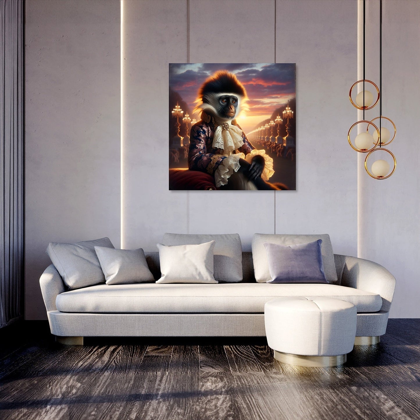 Regal Twilight Colobus Canvas
