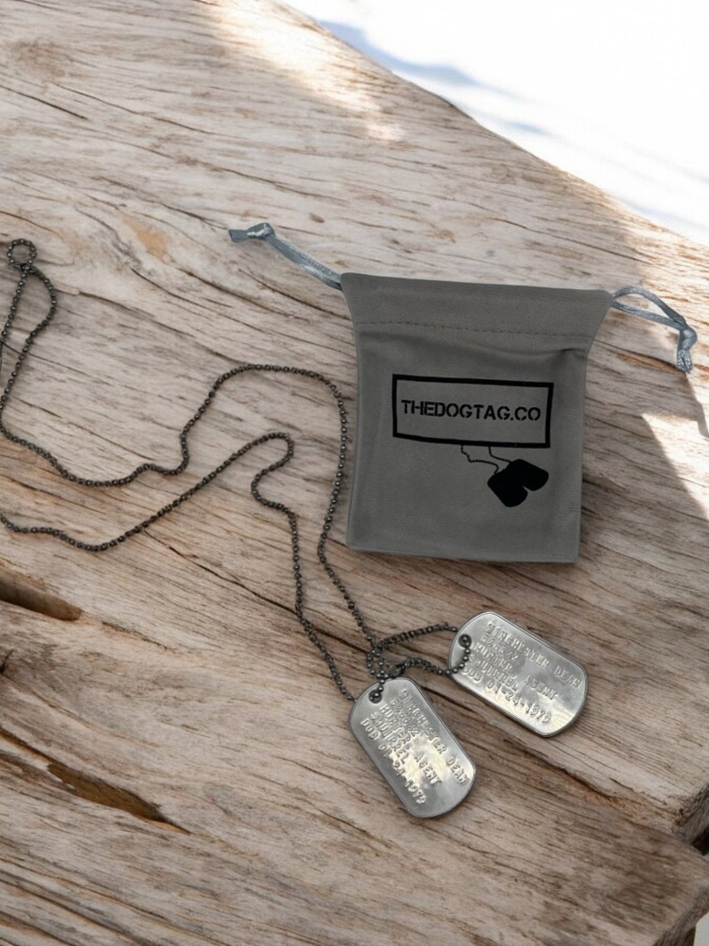 'DEAN WINCHESTER' Military Dog Tags - Cosplay Costume Prop Replica - Stainless Steel Chains Included (Copy)