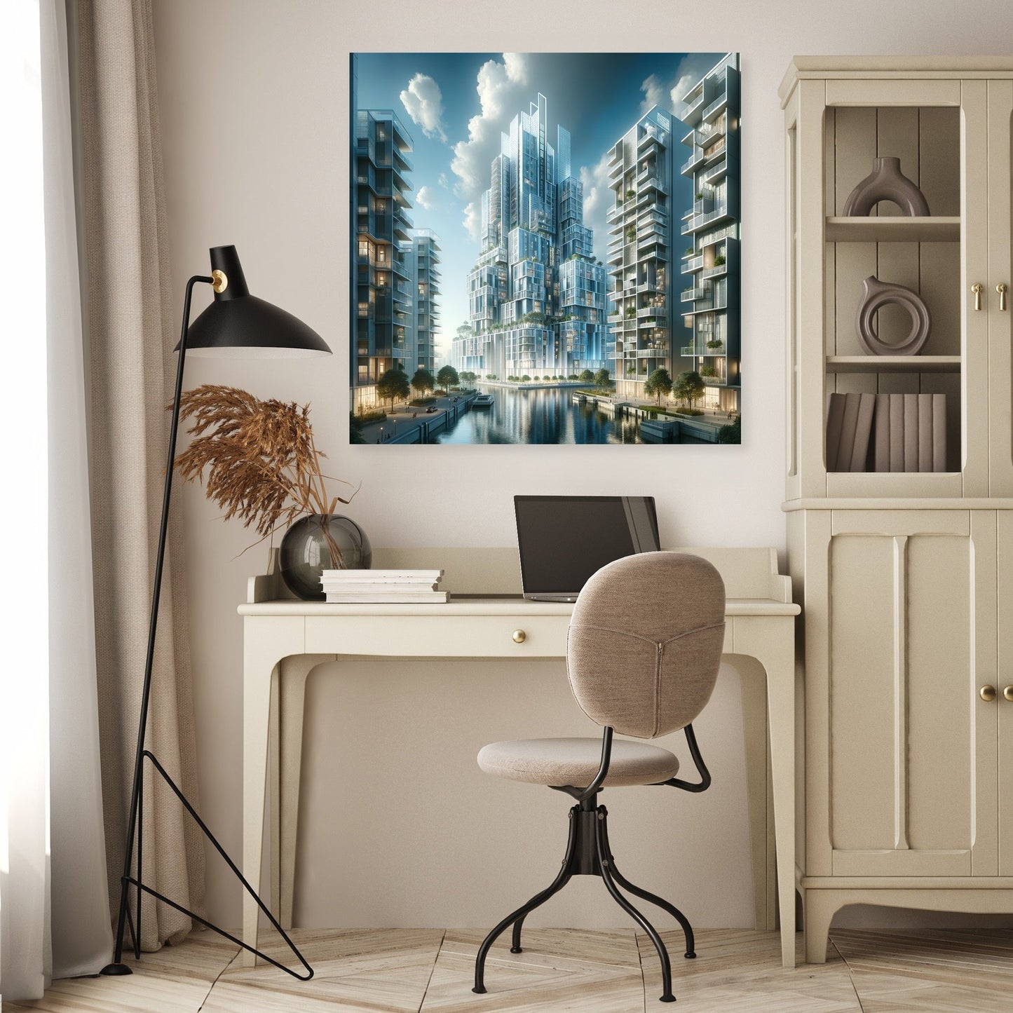 Future Skyline Canvas