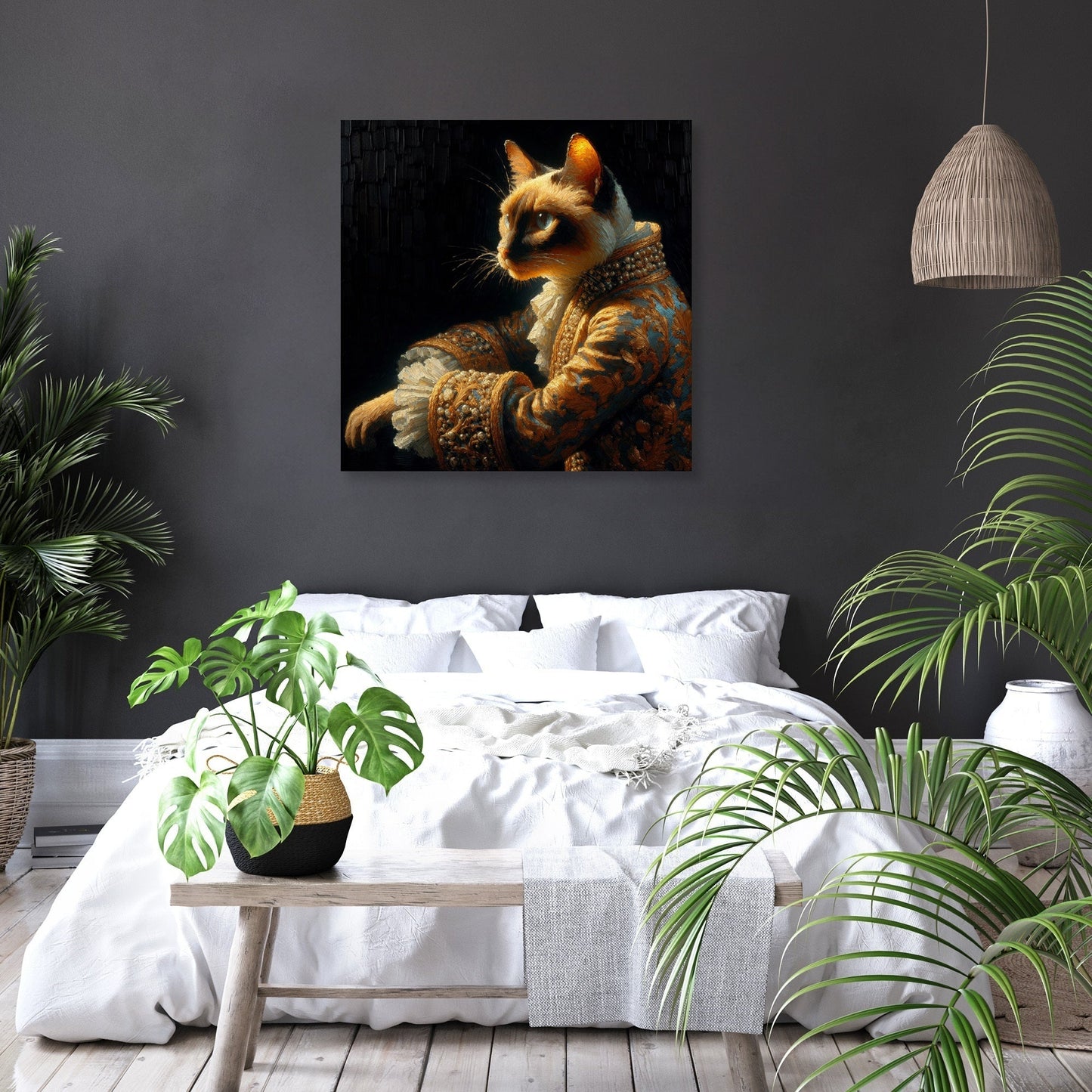 Royal Siamese Elegance Canvas