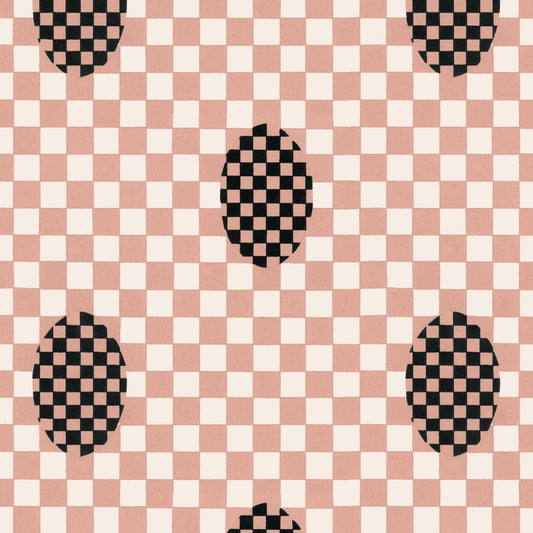 Deco Checkers - Belle Blush - Fabric - Micaela Sharp Collaboration