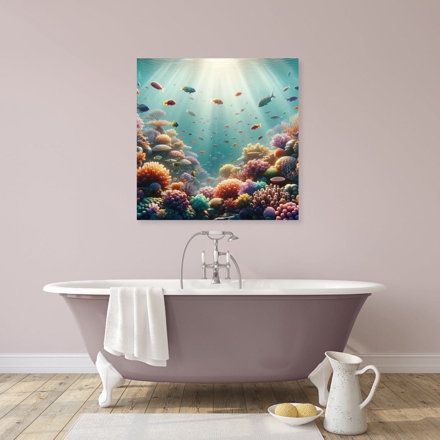 Coral Reef Elegance Canvas