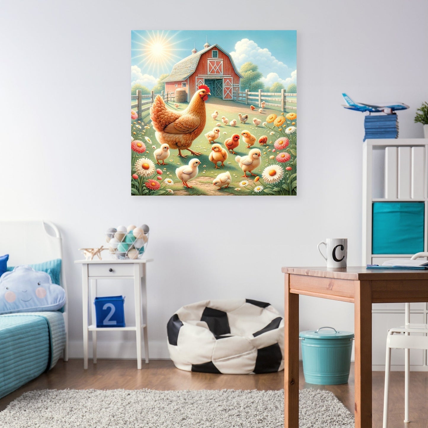 Farmyard Chicks Canvas