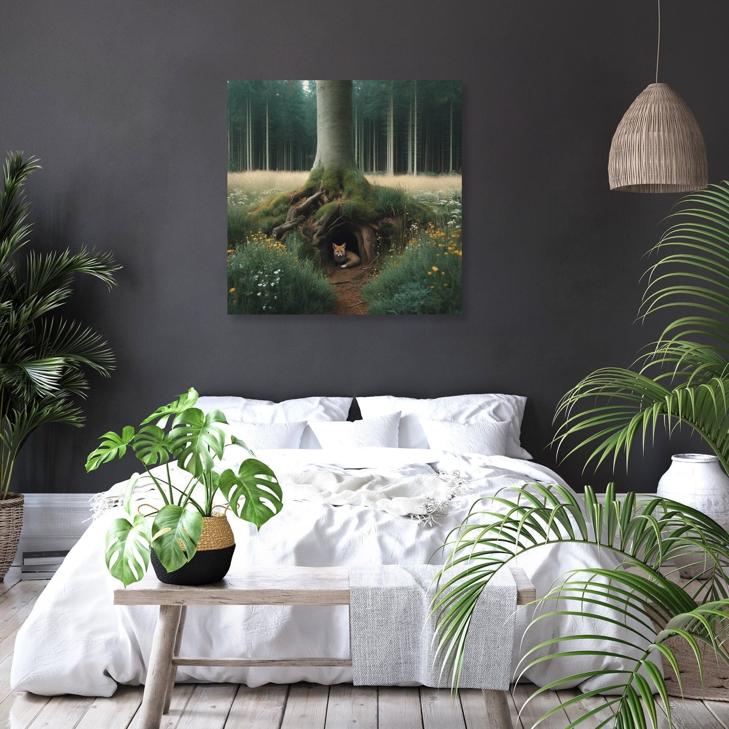 Hidden Fox Den Canvas