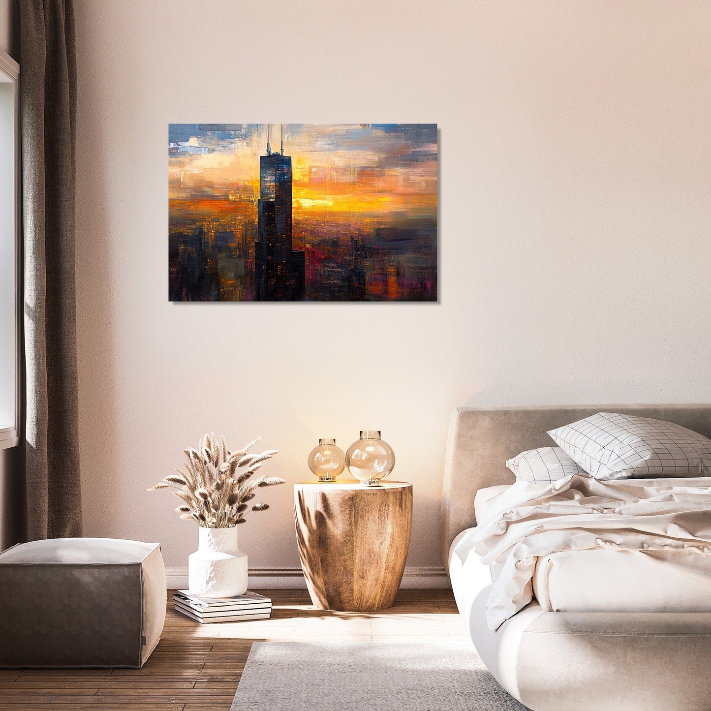 Willis Tower Evening Canvas