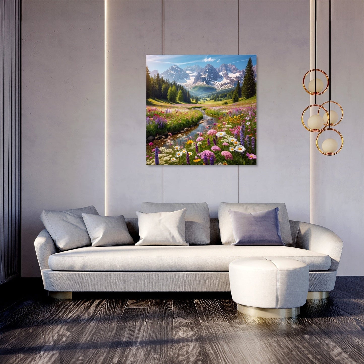 Alpine Meadow Bloom Canvas