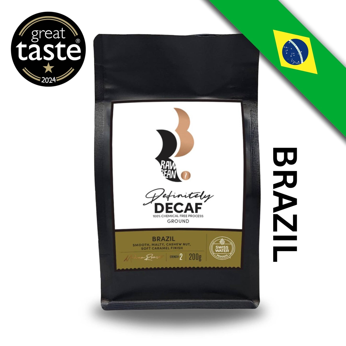 Definitely Decaf Brazilian Oberon Ground Coffee 200g