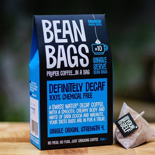 Definitely Decaffeinated Coffee Bean Bags x10