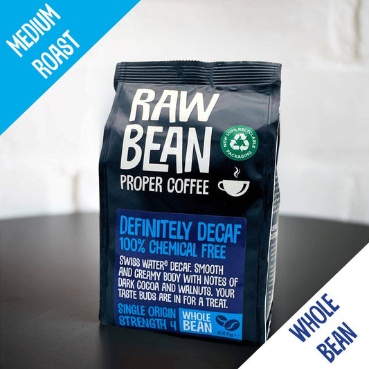 Definitely Decaffeinated Colombian Medium Roast Coffee Beans 227g