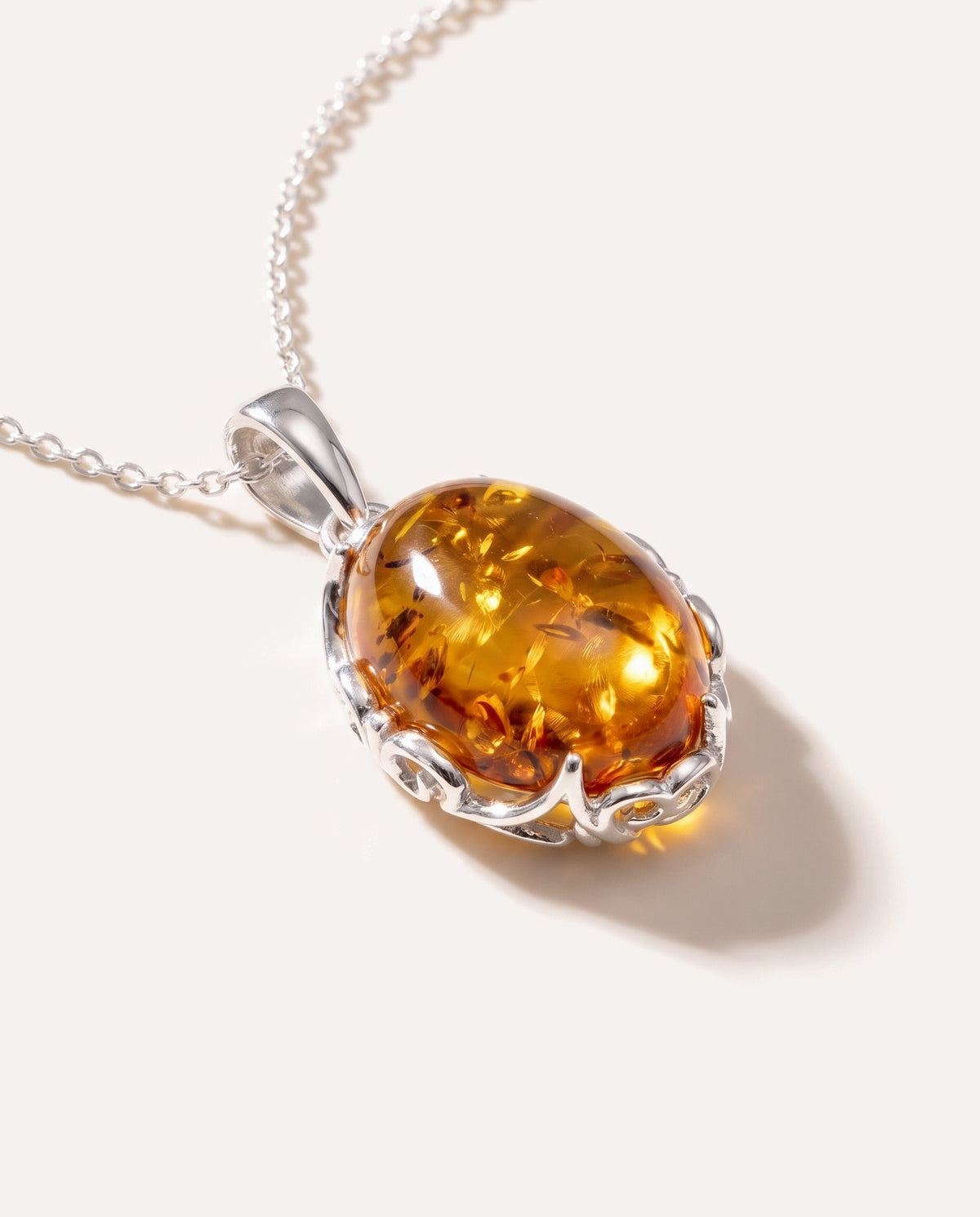 Demi Amber Drop Pendant