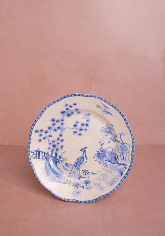 Virginia Blue and White Dessert Plates  - Set of 4