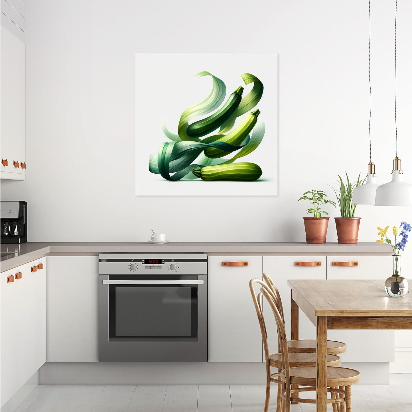 Zucchini Ribbons Canvas